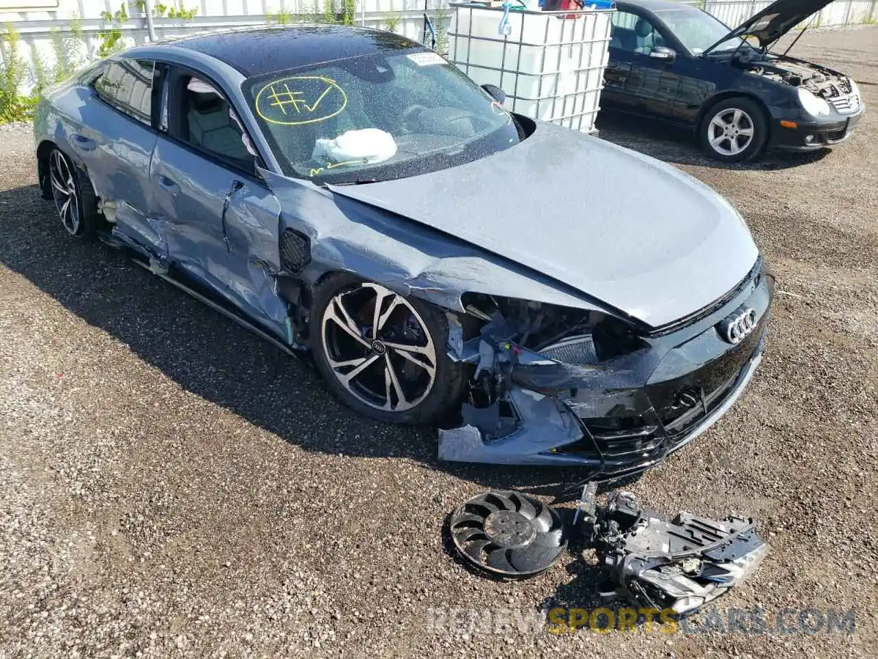 1 Photograph of a damaged car WAUCJBFW7N7007315 AUDI E-TRON GT 2022