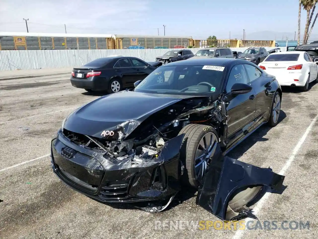 2 Photograph of a damaged car WAUEJBFW2N7006520 AUDI E-TRON GT 2022