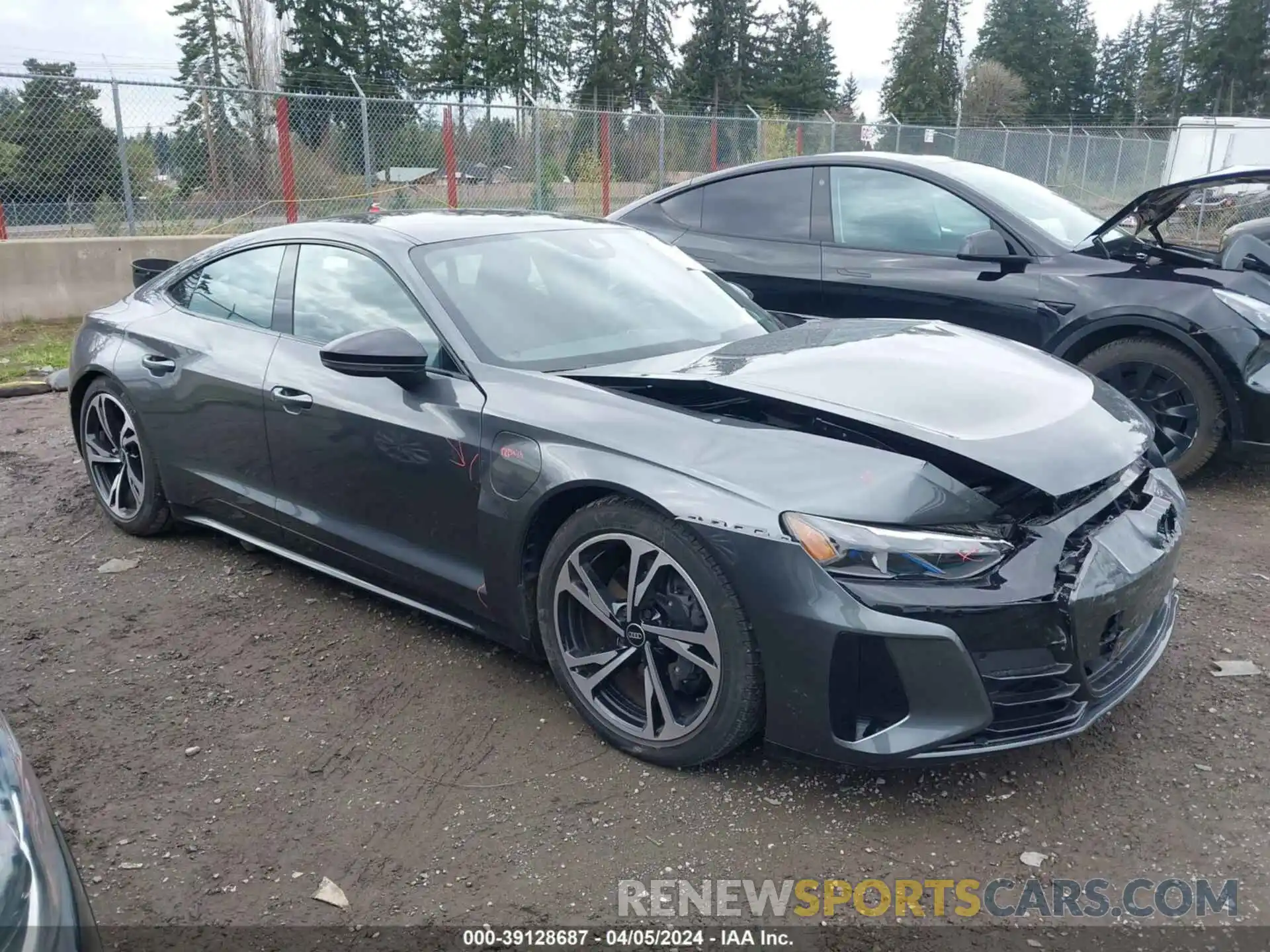 1 Photograph of a damaged car WAUCJBFW8P7004992 AUDI E-TRON GT 2023