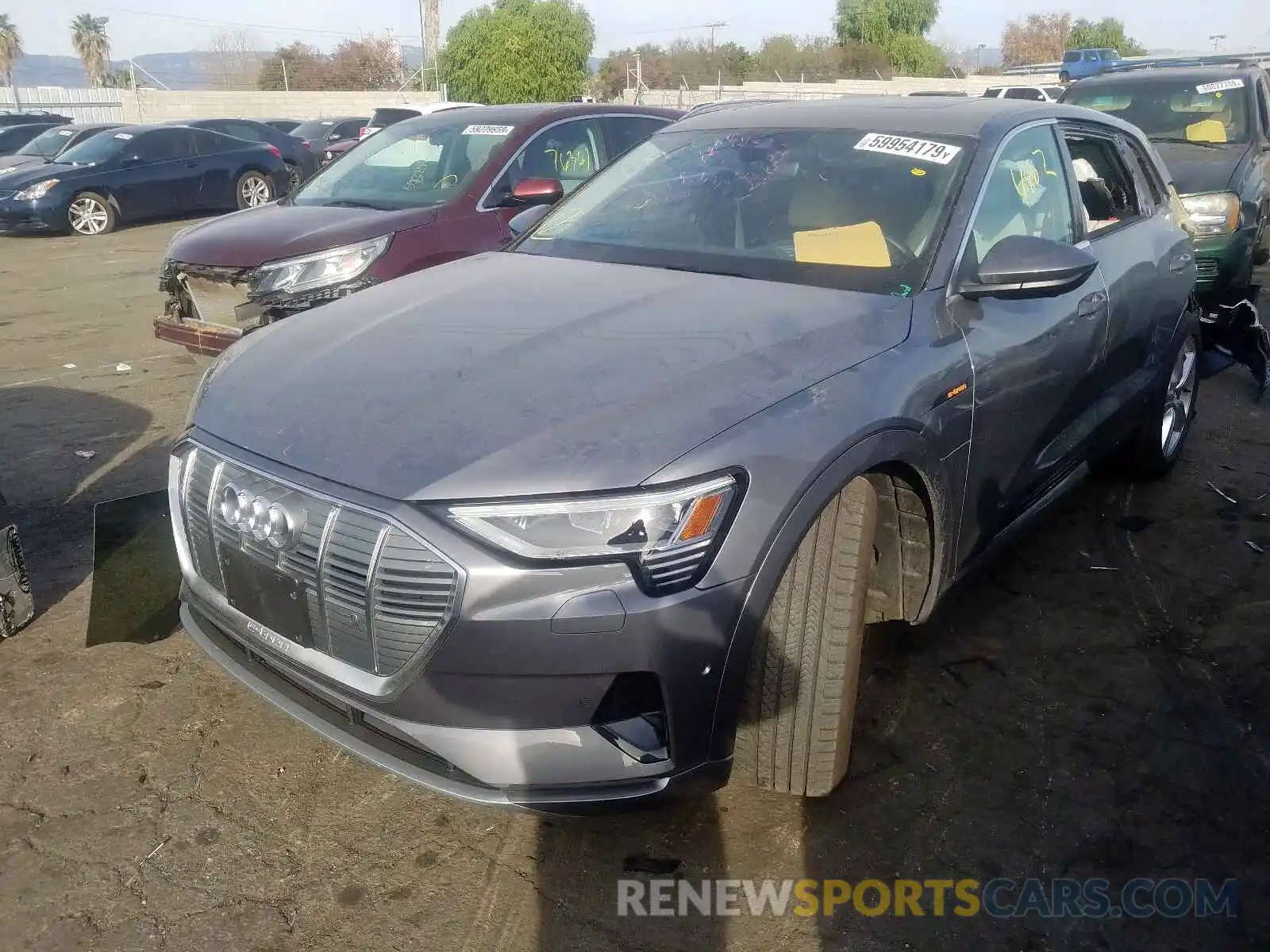 2 Photograph of a damaged car WA1LAAGE8KB010021 AUDI E-TRON PRE 2019