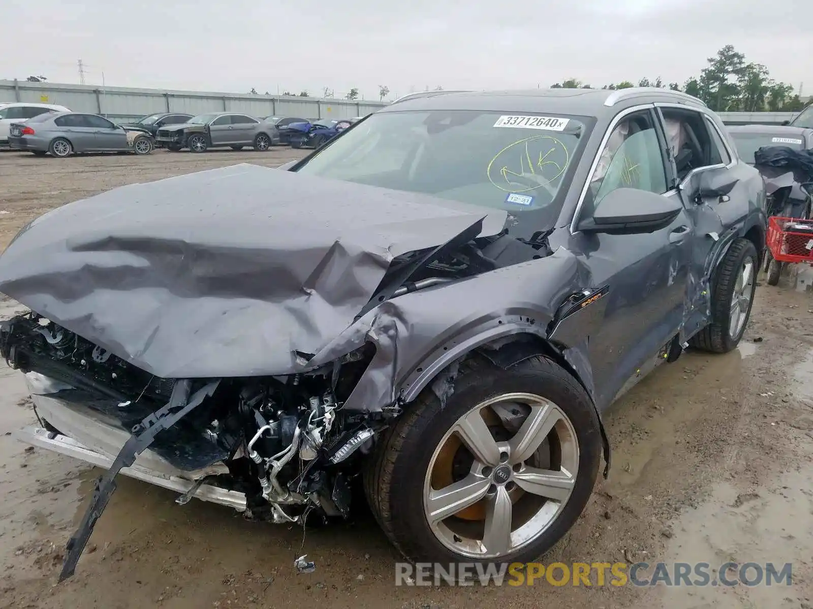 2 Photograph of a damaged car WA1LAAGE9KB022050 AUDI E-TRON PRE 2019