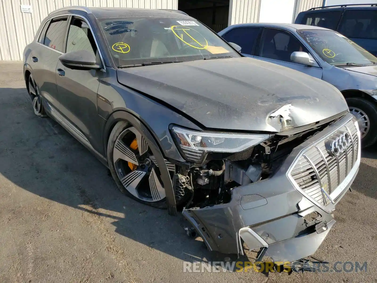 1 Photograph of a damaged car WA1VAAGE7KB008379 AUDI E-TRON PRE 2019