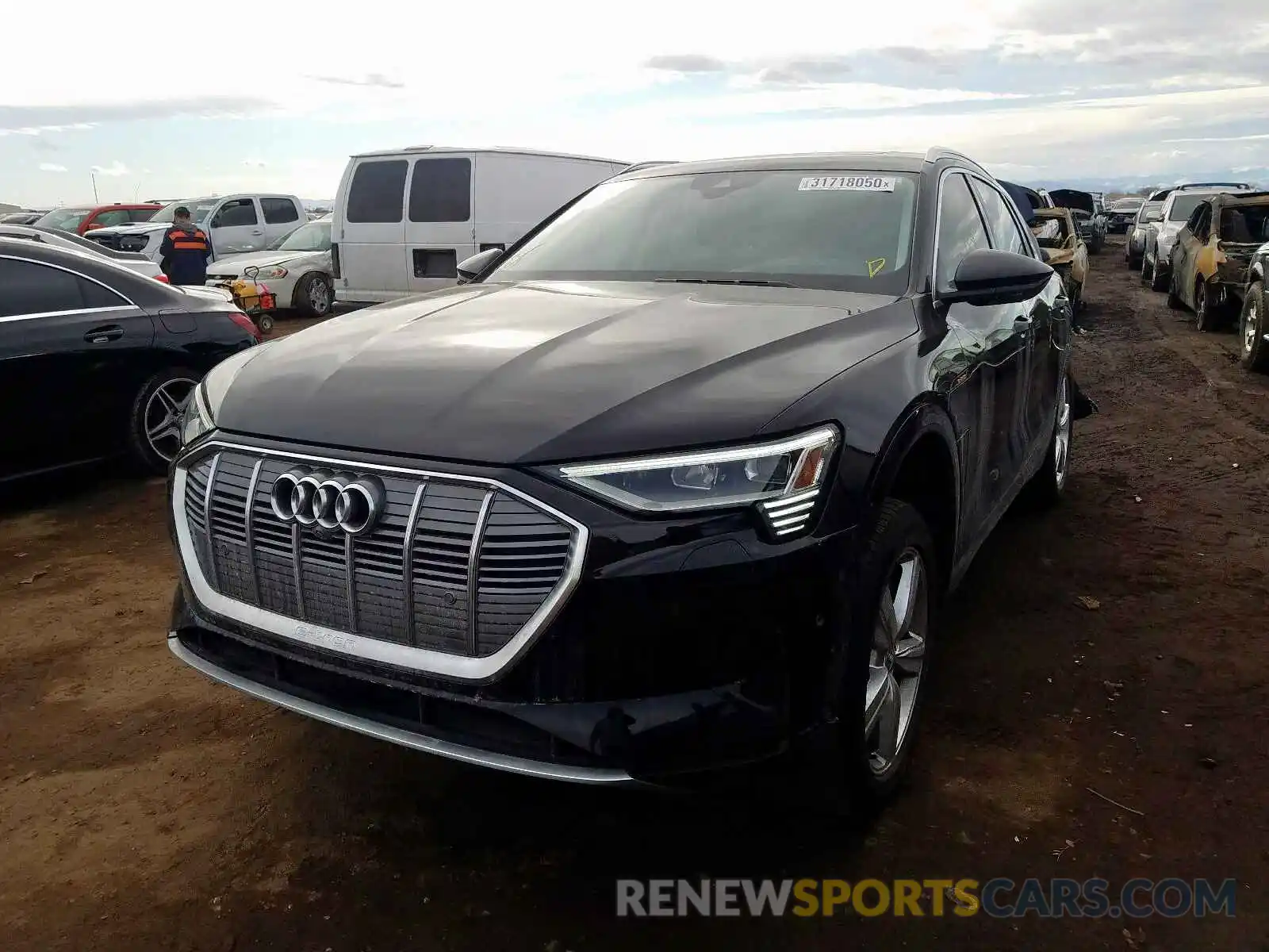 2 Photograph of a damaged car WA1VABGE0KB016751 AUDI E-TRON PRE 2019