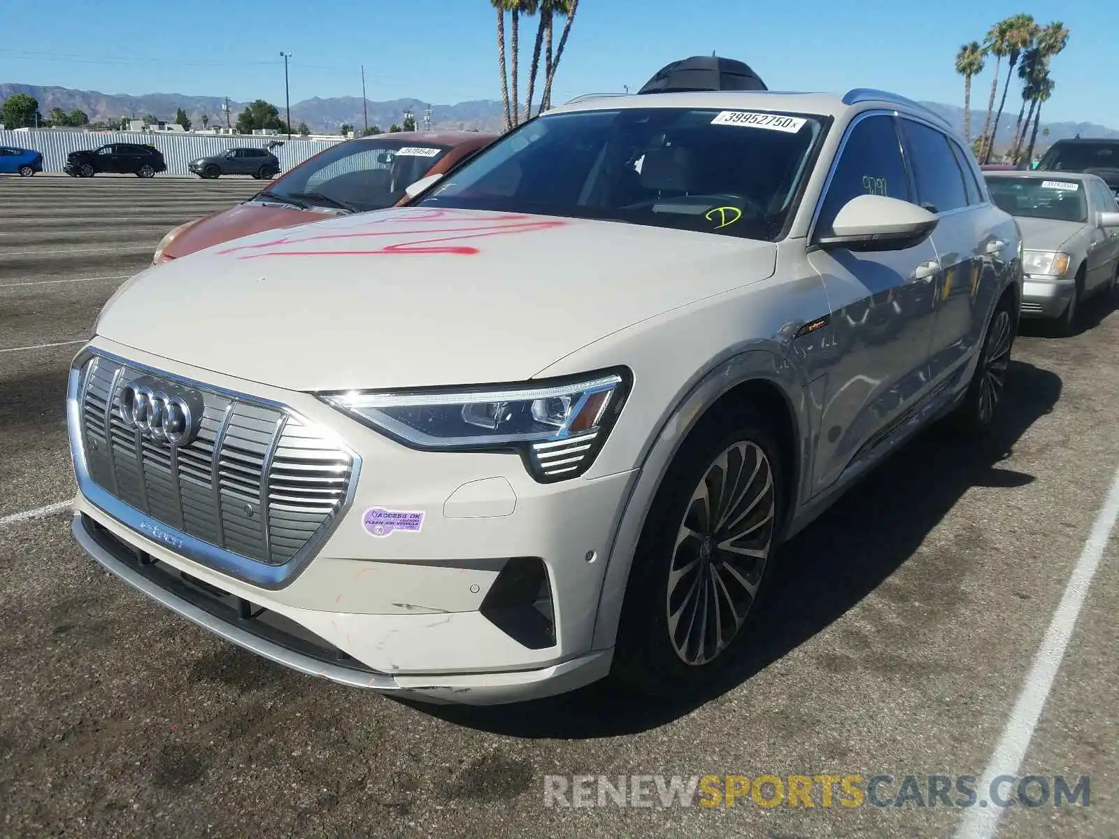 2 Photograph of a damaged car WA1VABGE1KB010974 AUDI E-TRON PRE 2019