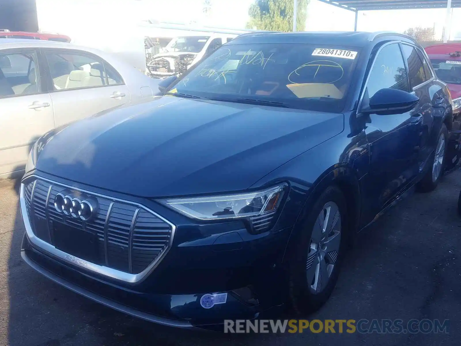 2 Photograph of a damaged car WA1VABGE1KB015074 AUDI E-TRON PRE 2019