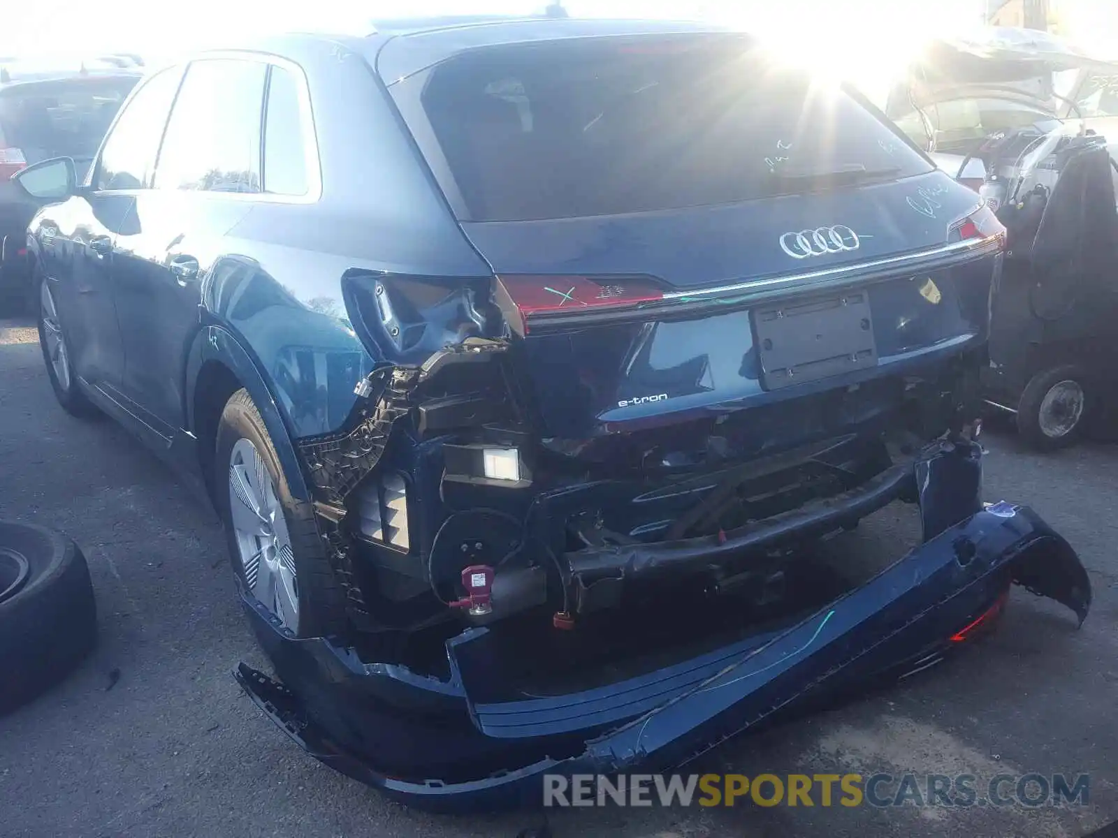 3 Photograph of a damaged car WA1VABGE1KB015074 AUDI E-TRON PRE 2019