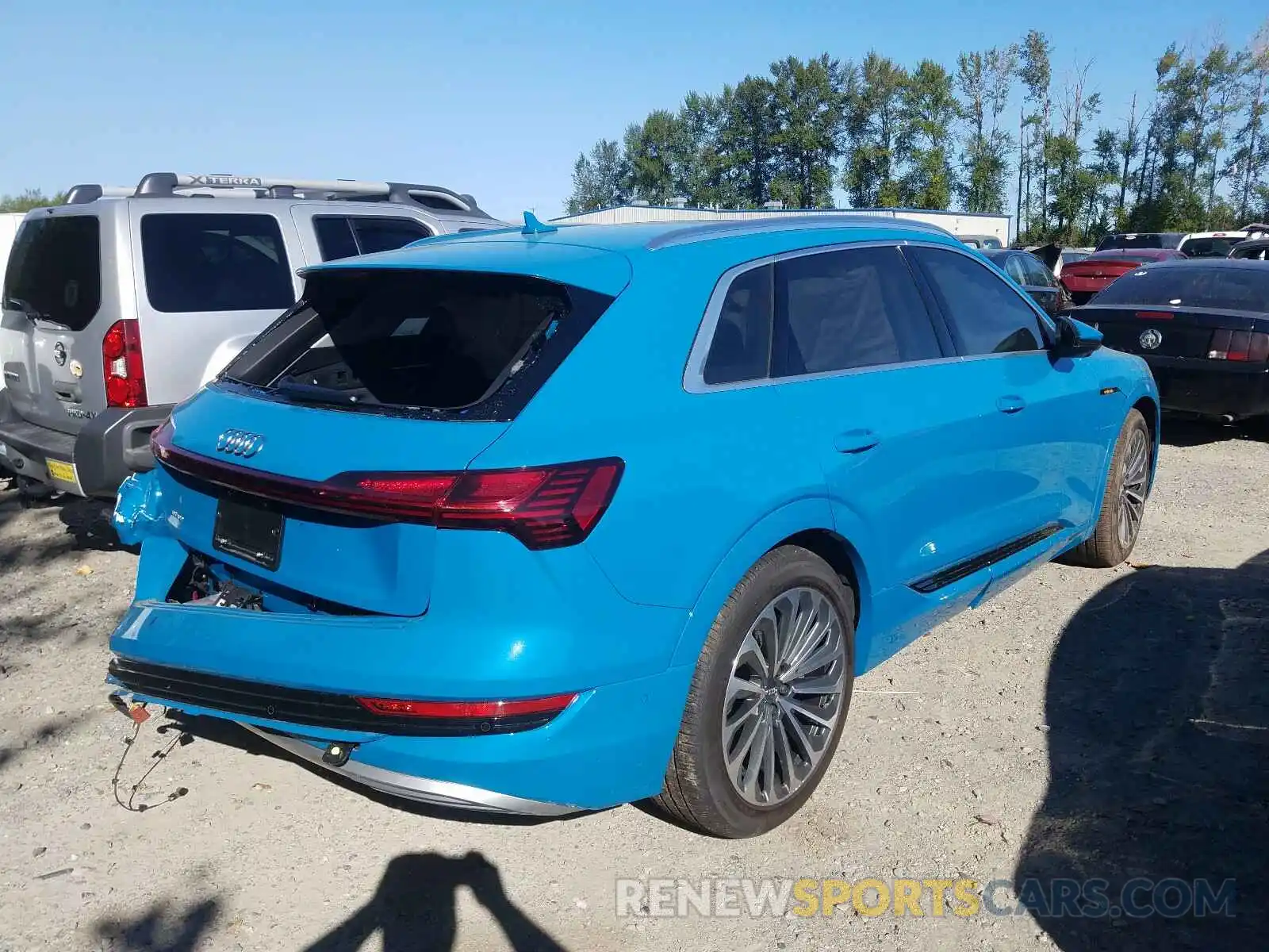 4 Фотография поврежденного автомобиля WA1VABGE3KB009437 AUDI E-TRON PRE 2019