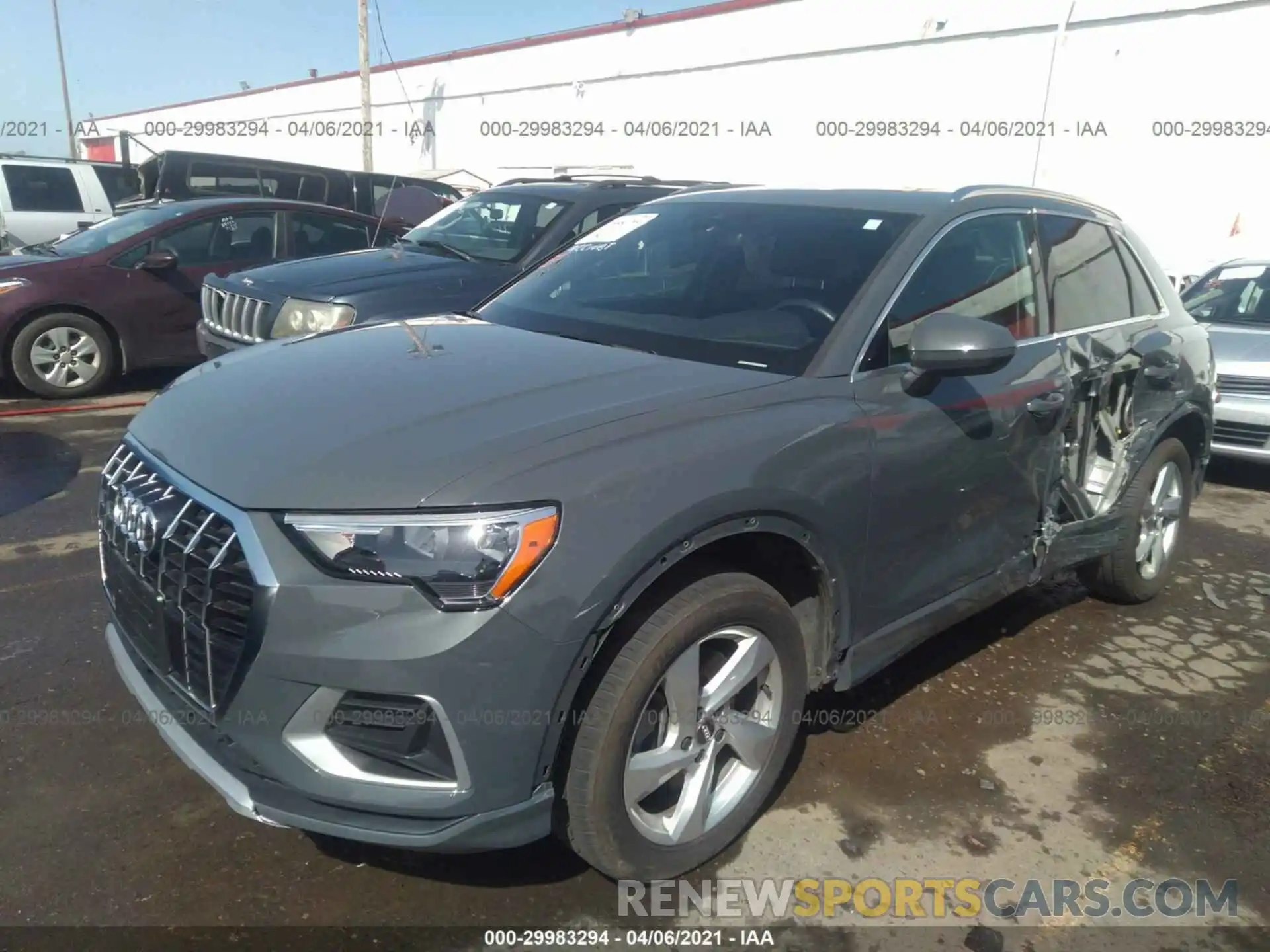 2 Photograph of a damaged car WA1AECF30K1075510 AUDI Q3 2019