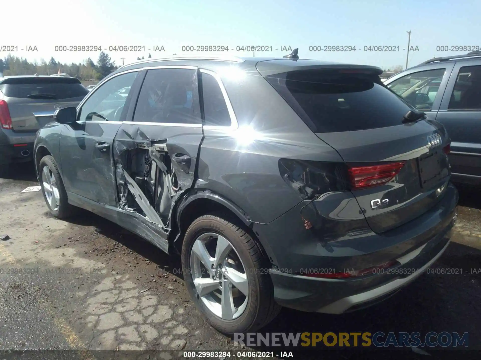 3 Photograph of a damaged car WA1AECF30K1075510 AUDI Q3 2019