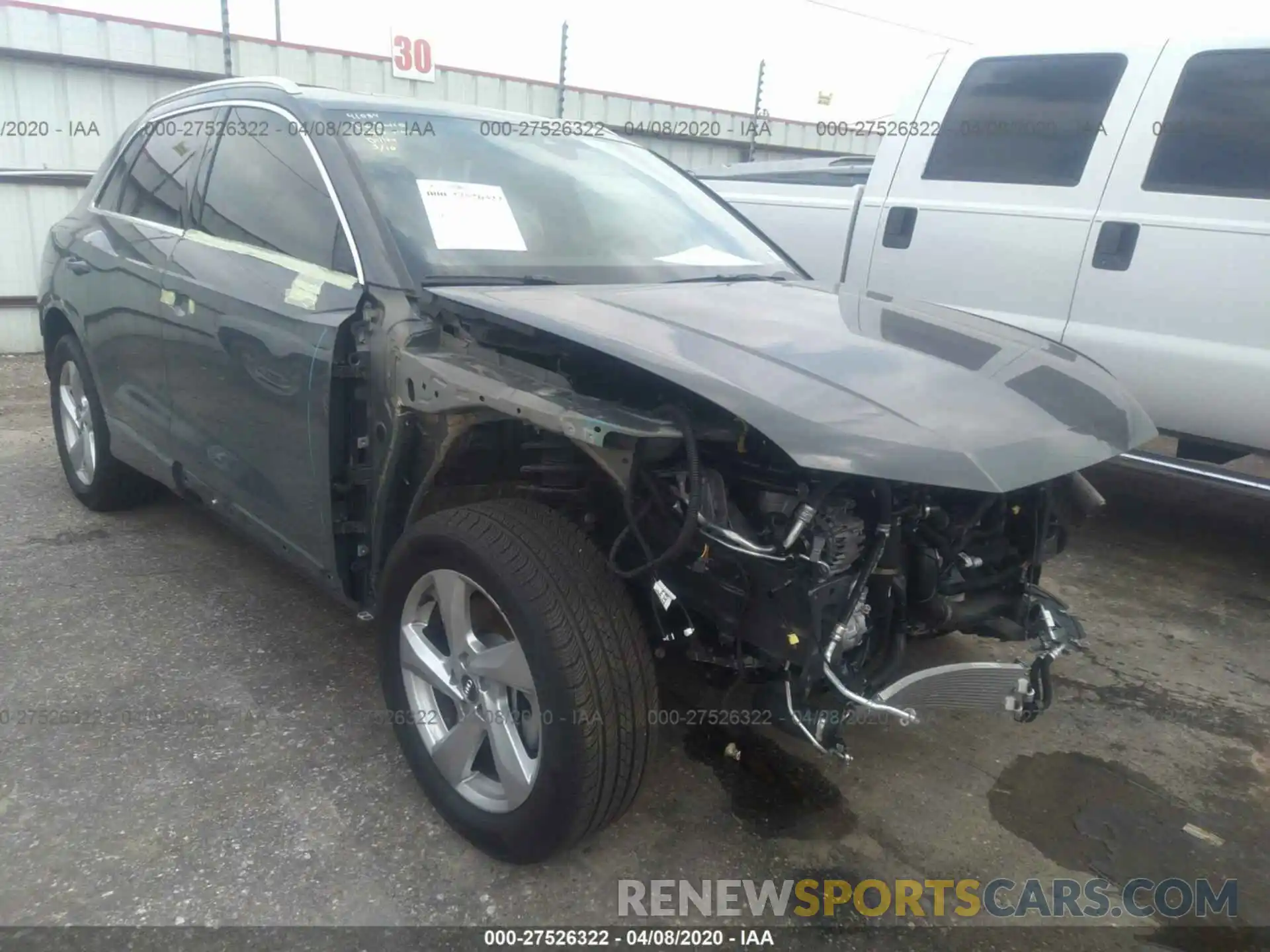 1 Photograph of a damaged car WA1AECF30K1087415 AUDI Q3 2019