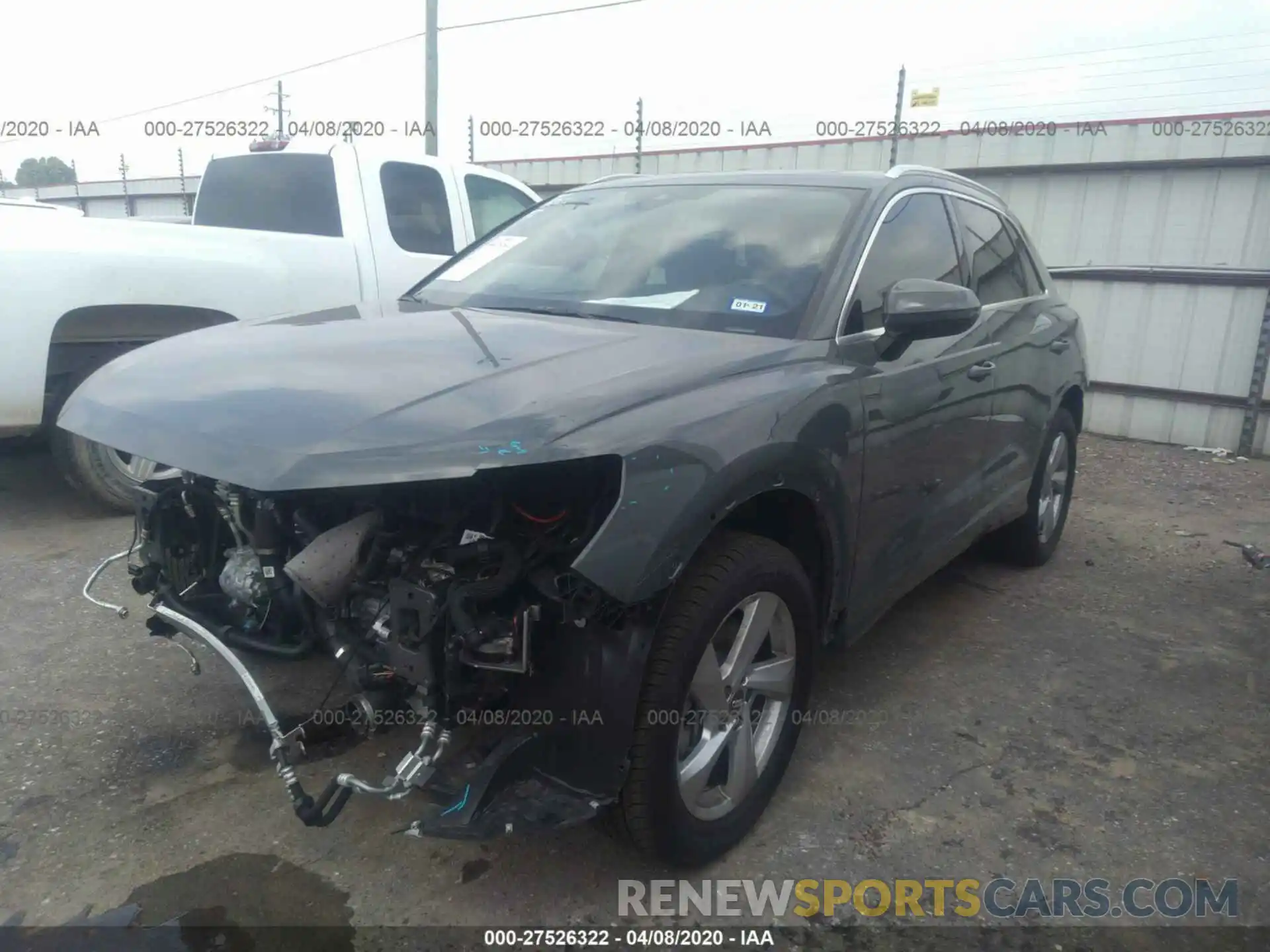 2 Photograph of a damaged car WA1AECF30K1087415 AUDI Q3 2019