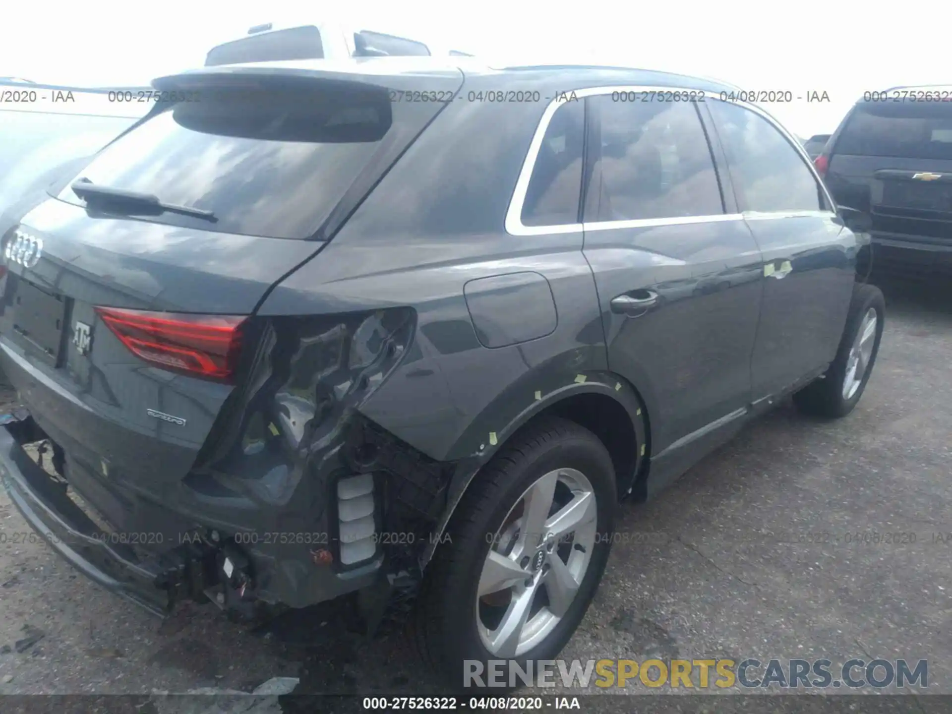 4 Фотография поврежденного автомобиля WA1AECF30K1087415 AUDI Q3 2019