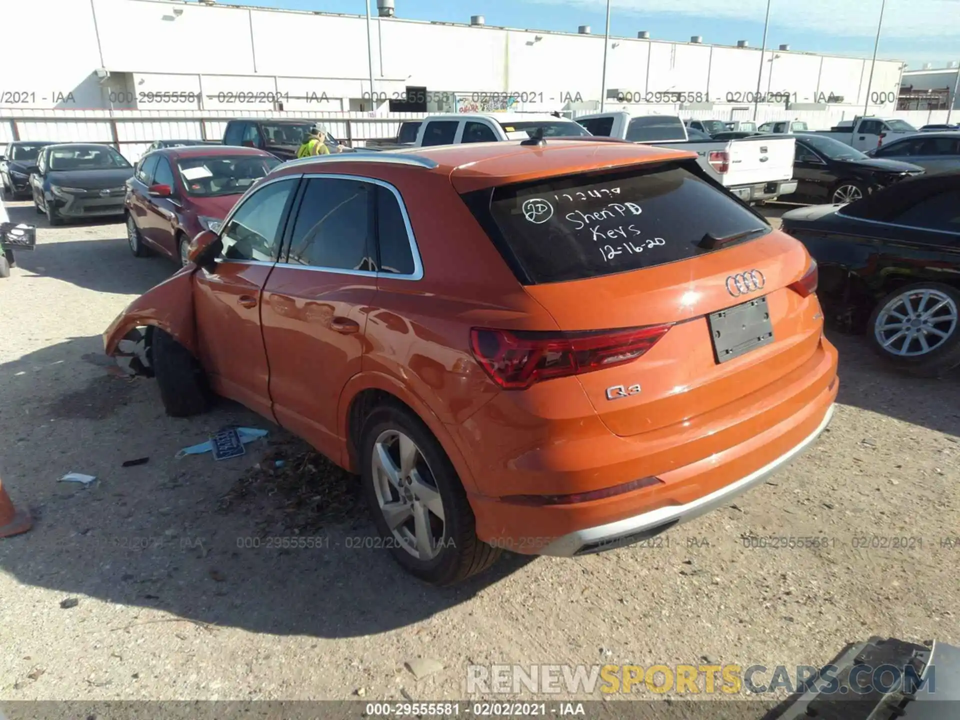 3 Photograph of a damaged car WA1AECF31K1081560 AUDI Q3 2019