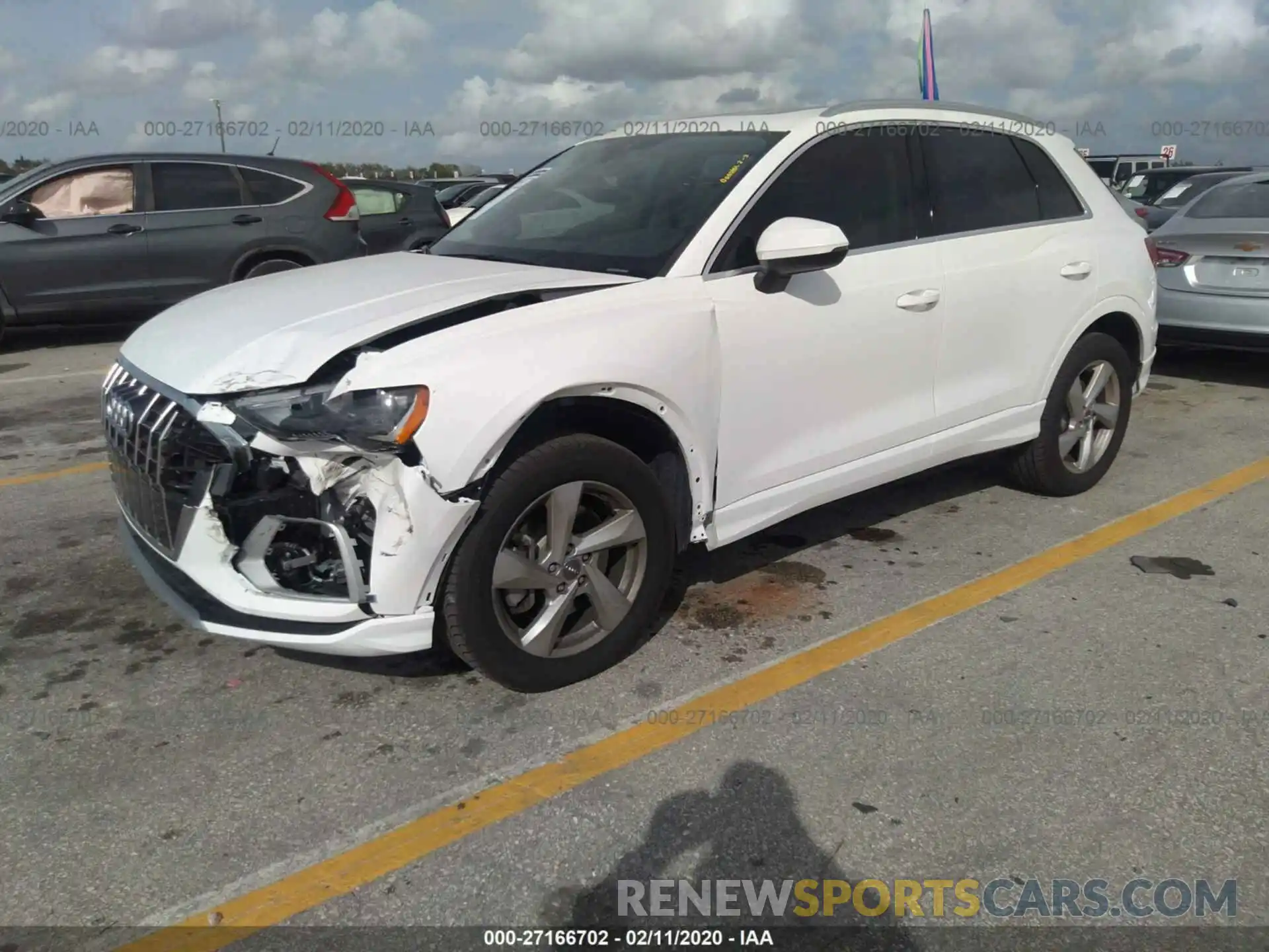 2 Photograph of a damaged car WA1AECF31K1081672 AUDI Q3 2019