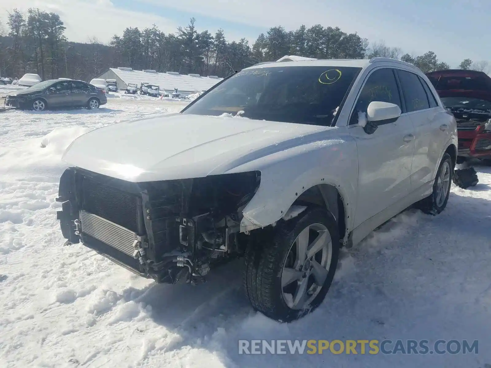 2 Photograph of a damaged car WA1AECF32K1076769 AUDI Q3 2019