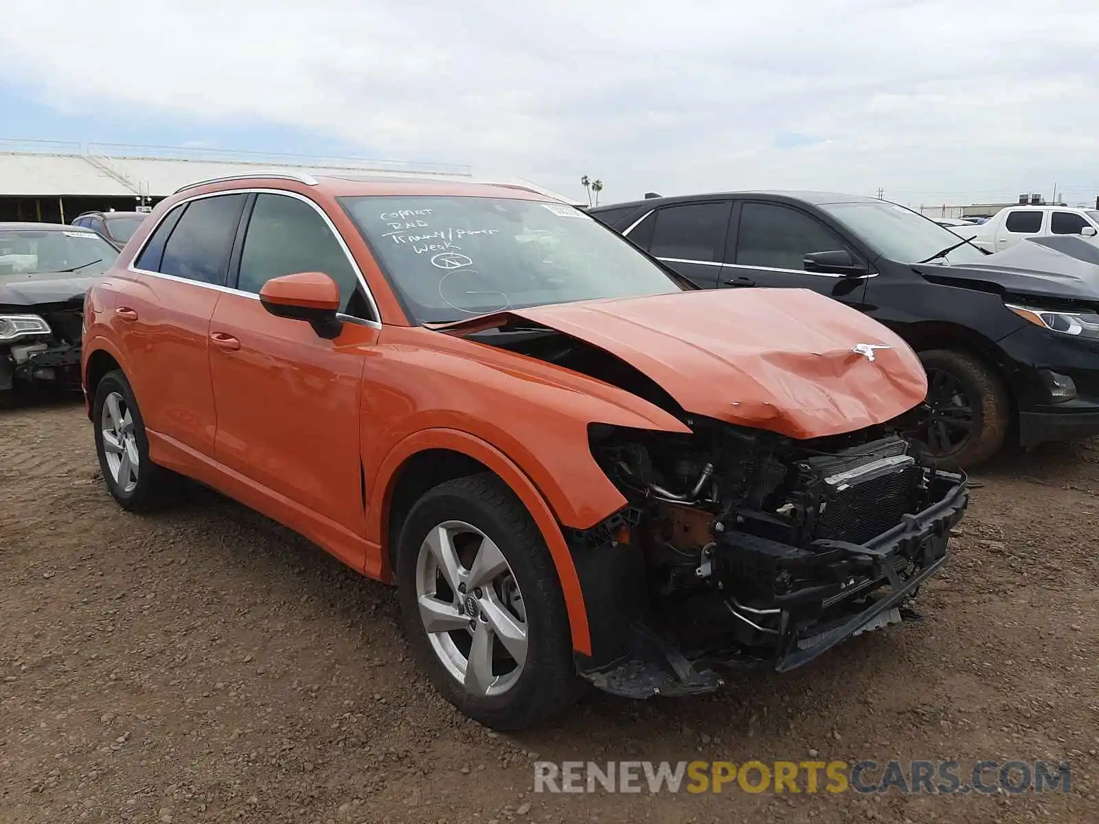 1 Photograph of a damaged car WA1AECF32K1078697 AUDI Q3 2019