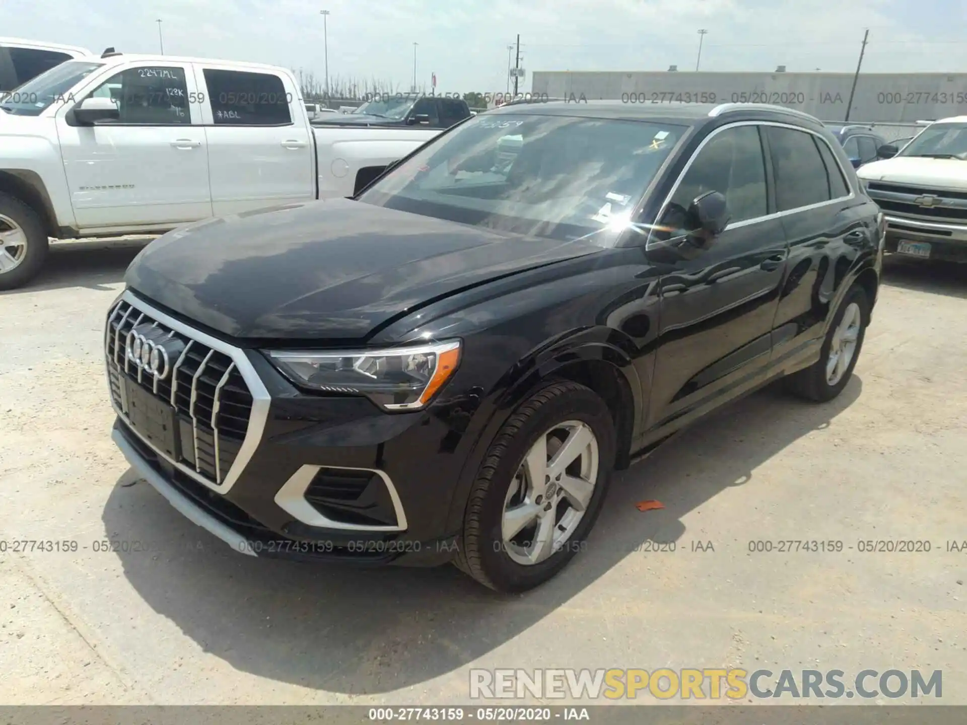 2 Photograph of a damaged car WA1AECF32K1084791 AUDI Q3 2019