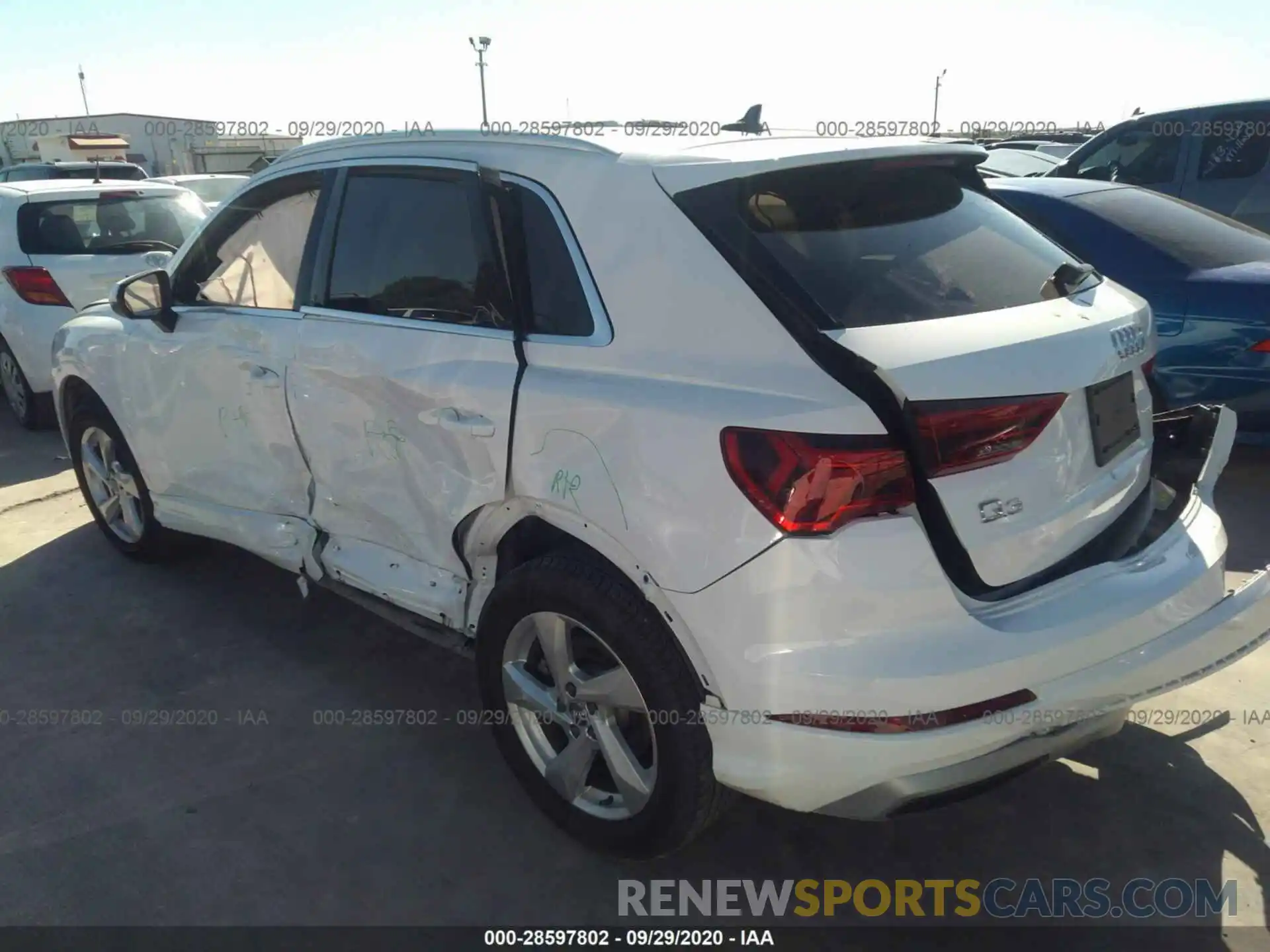 3 Photograph of a damaged car WA1AECF33K1076845 AUDI Q3 2019