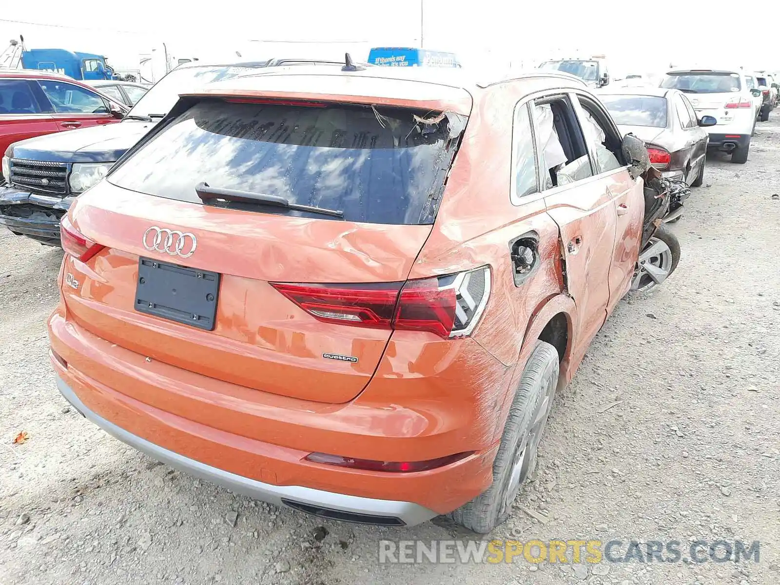 4 Фотография поврежденного автомобиля WA1AECF34K1078331 AUDI Q3 2019