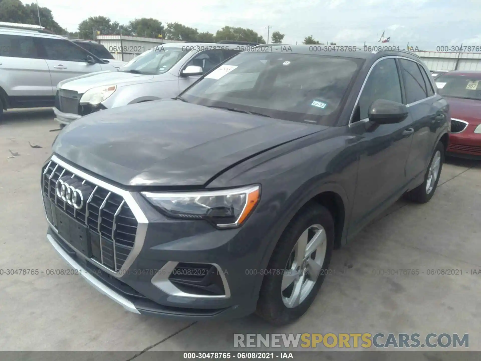 2 Photograph of a damaged car WA1AECF36K1075382 AUDI Q3 2019