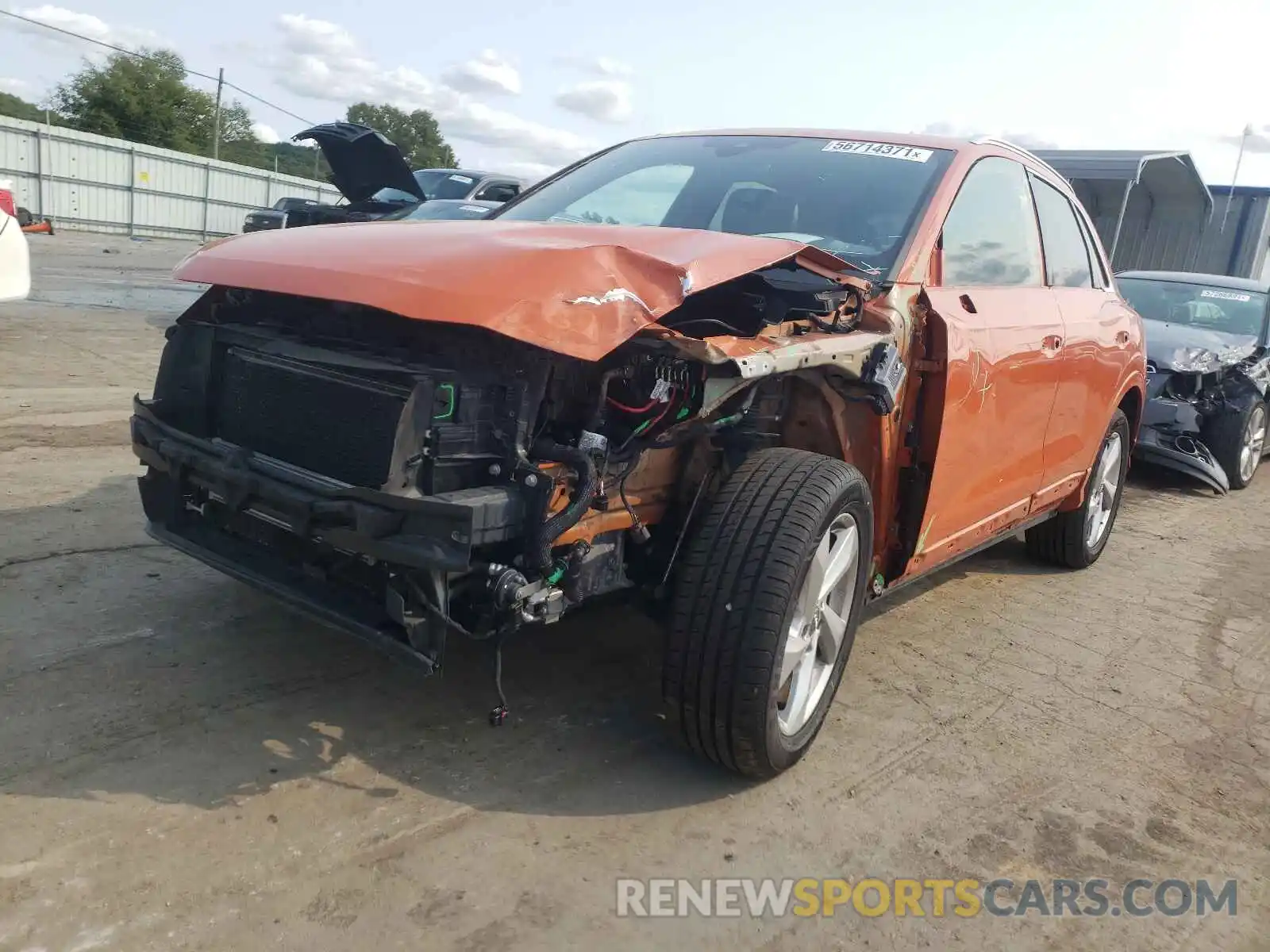 2 Photograph of a damaged car WA1AECF36K1075673 AUDI Q3 2019