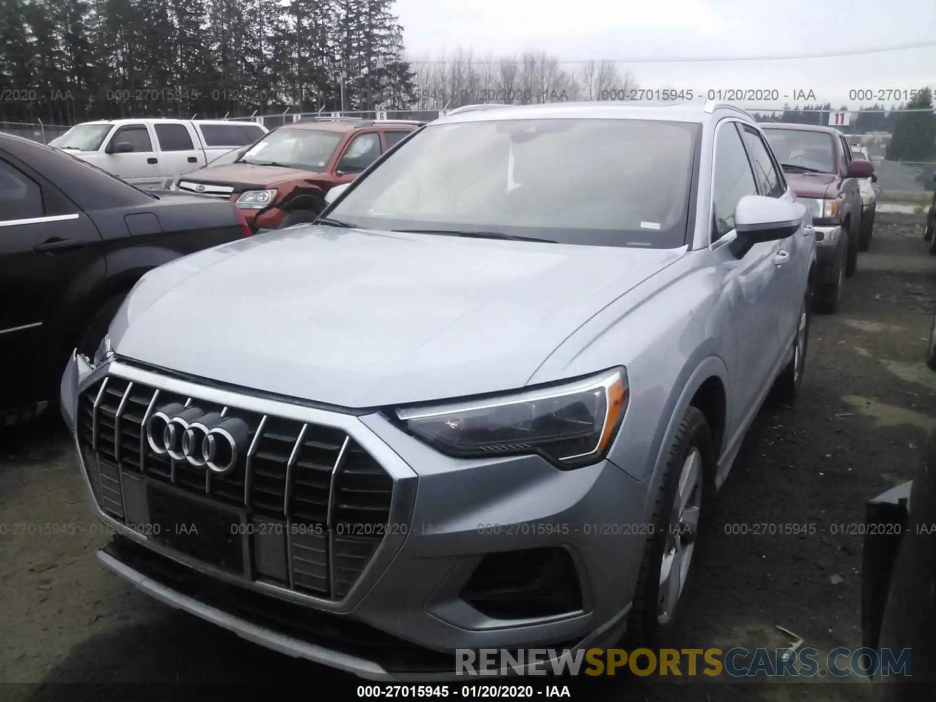 2 Photograph of a damaged car WA1AECF36K1077567 AUDI Q3 2019