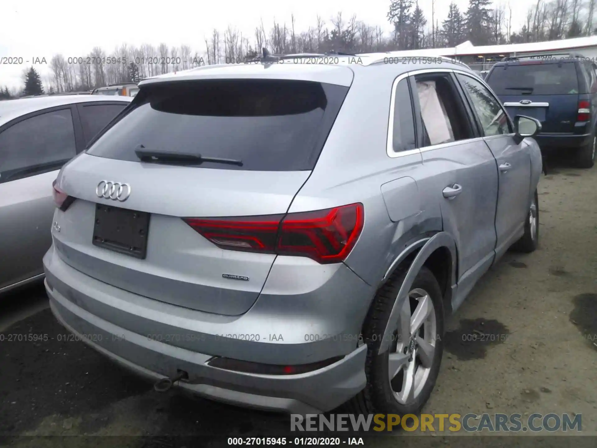 4 Фотография поврежденного автомобиля WA1AECF36K1077567 AUDI Q3 2019