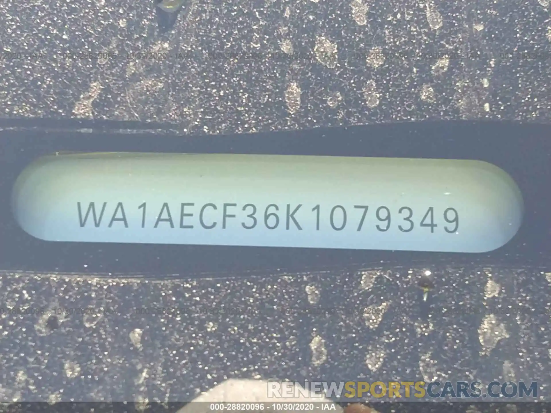 9 Photograph of a damaged car WA1AECF36K1079349 AUDI Q3 2019