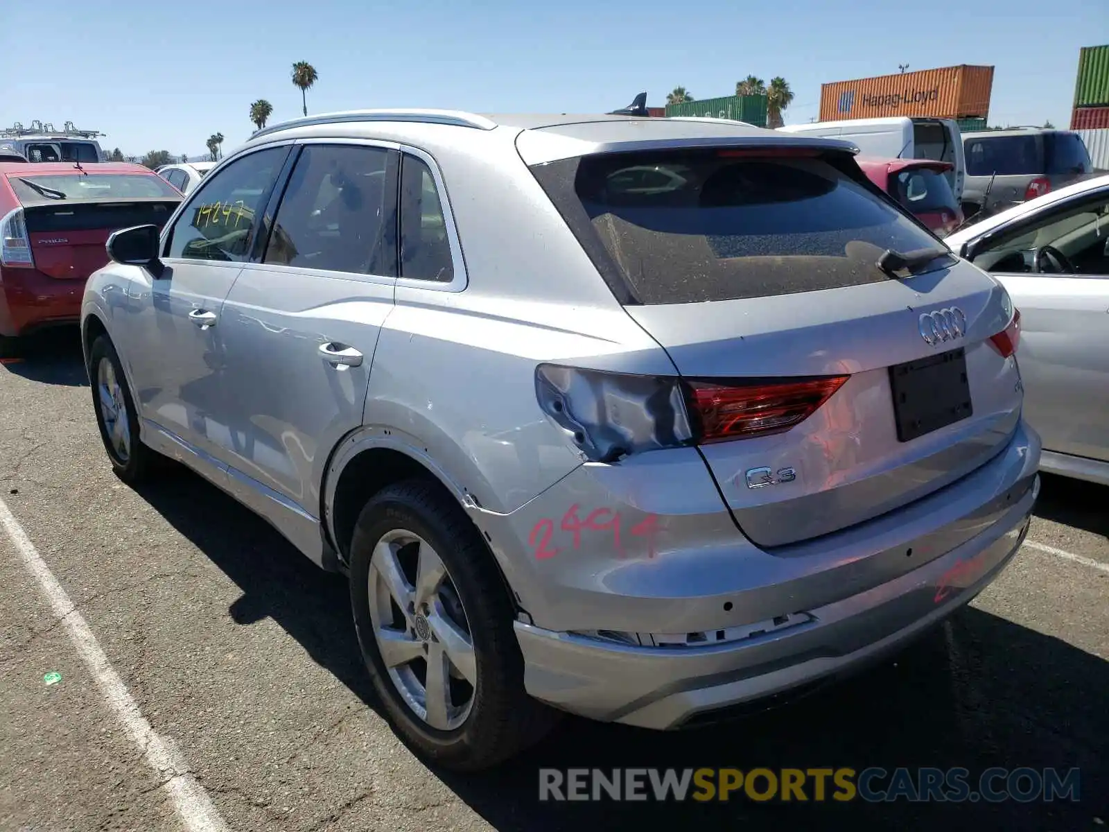 3 Photograph of a damaged car WA1AECF37K1068666 AUDI Q3 2019