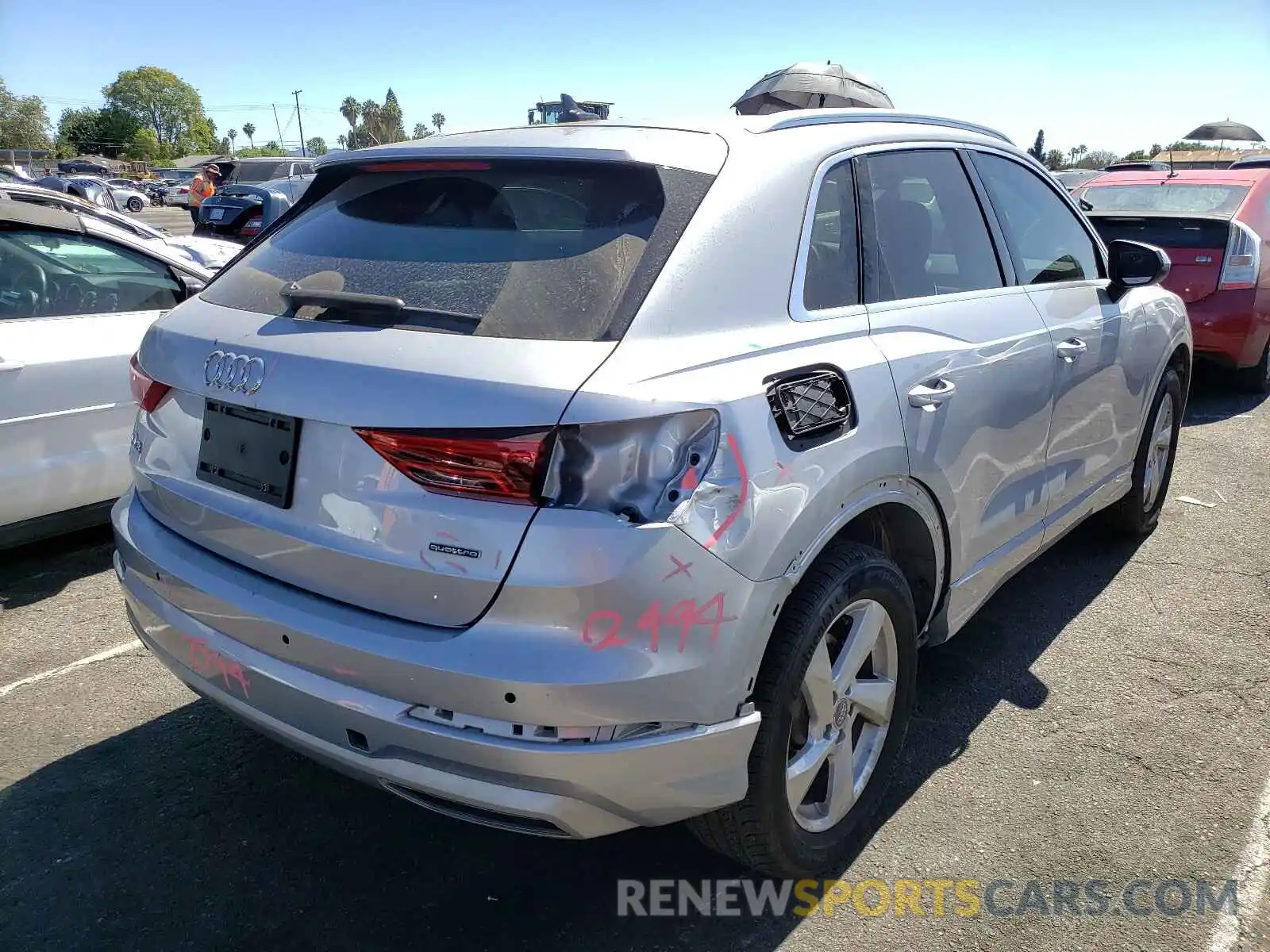 4 Photograph of a damaged car WA1AECF37K1068666 AUDI Q3 2019