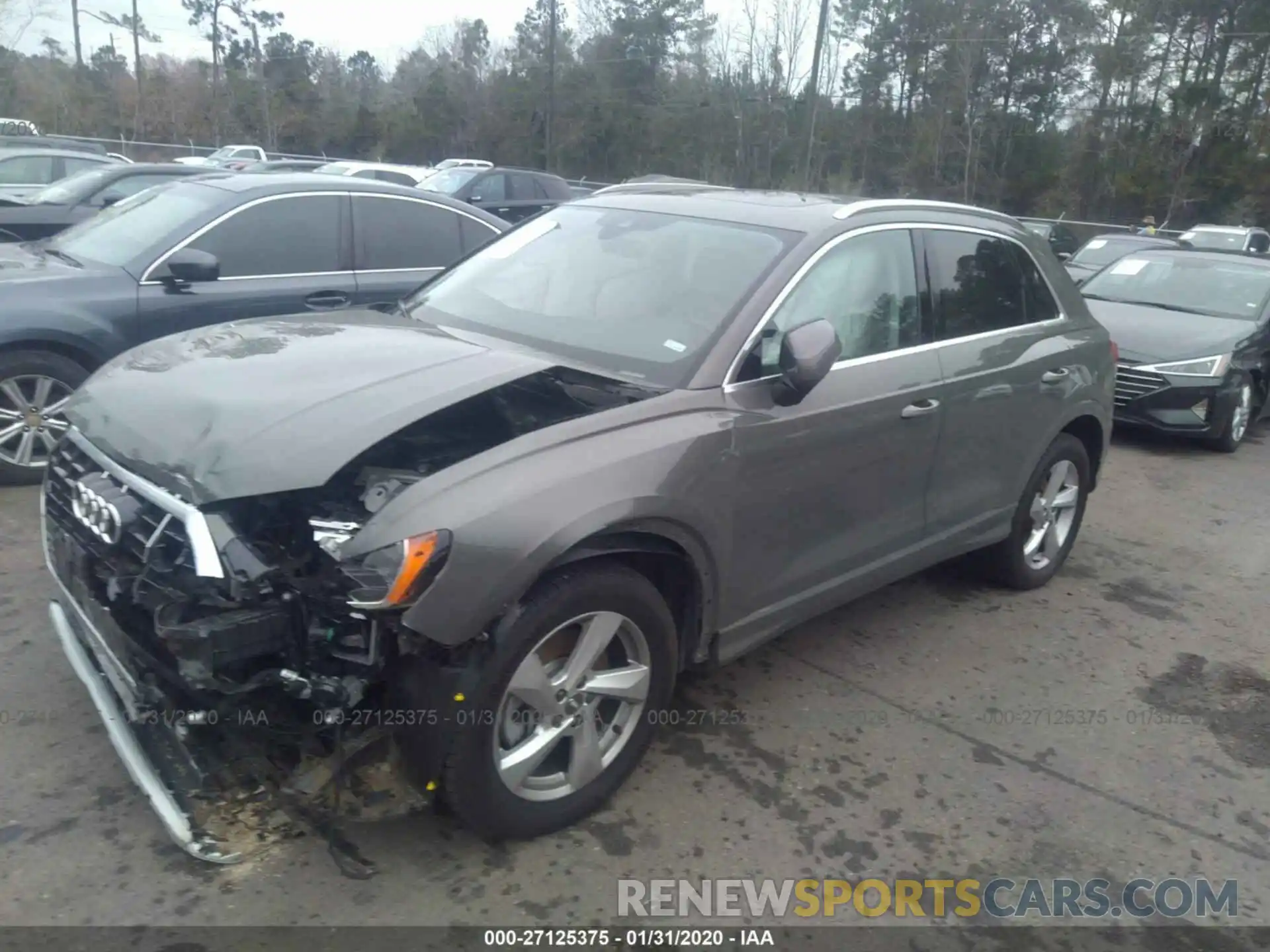 2 Photograph of a damaged car WA1AECF37K1075388 AUDI Q3 2019