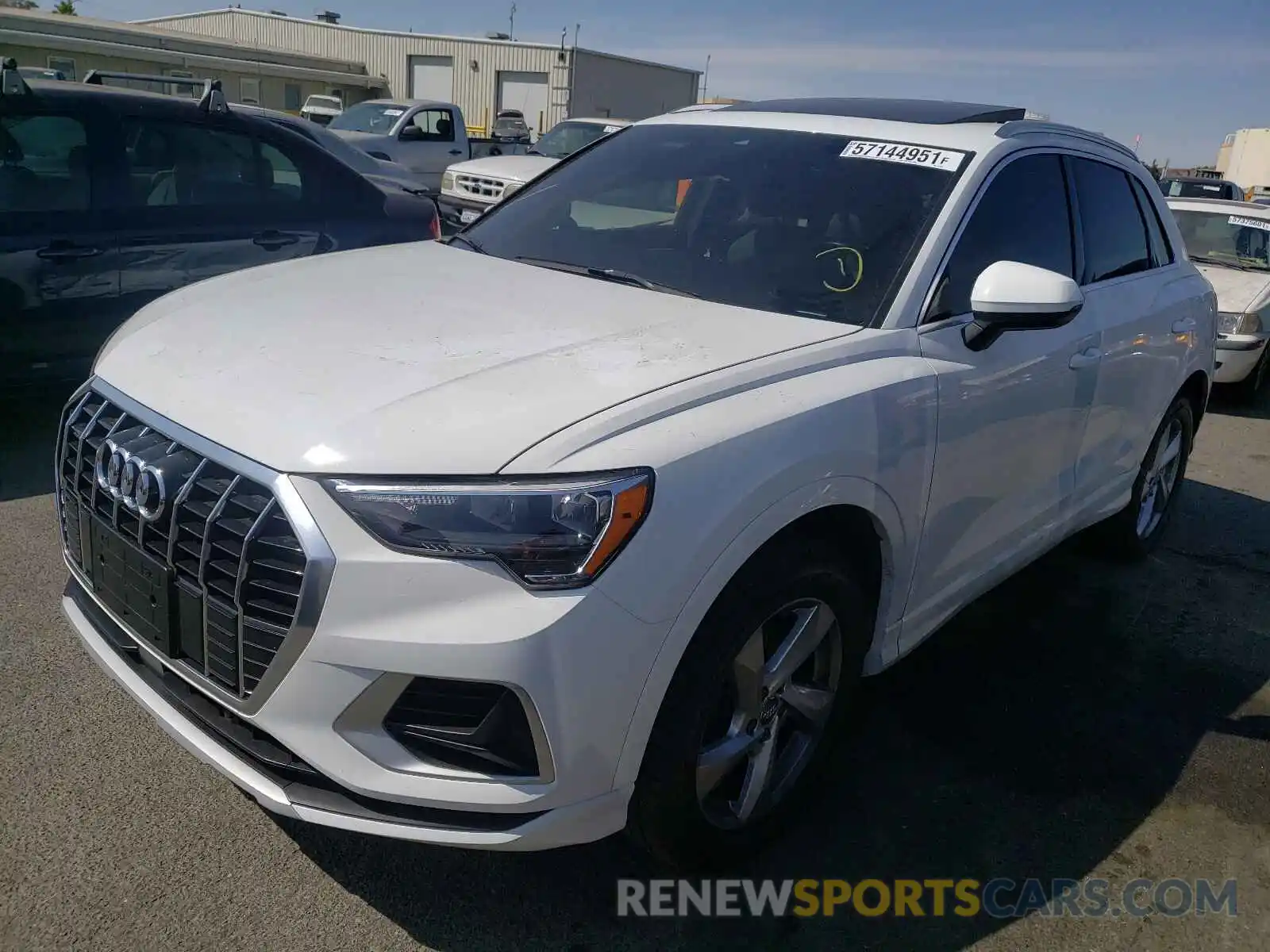 2 Photograph of a damaged car WA1AECF37K1077240 AUDI Q3 2019