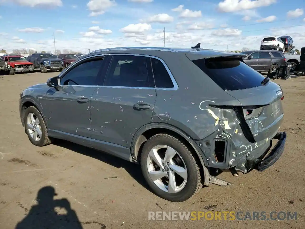 2 Photograph of a damaged car WA1AECF37K1077965 AUDI Q3 2019