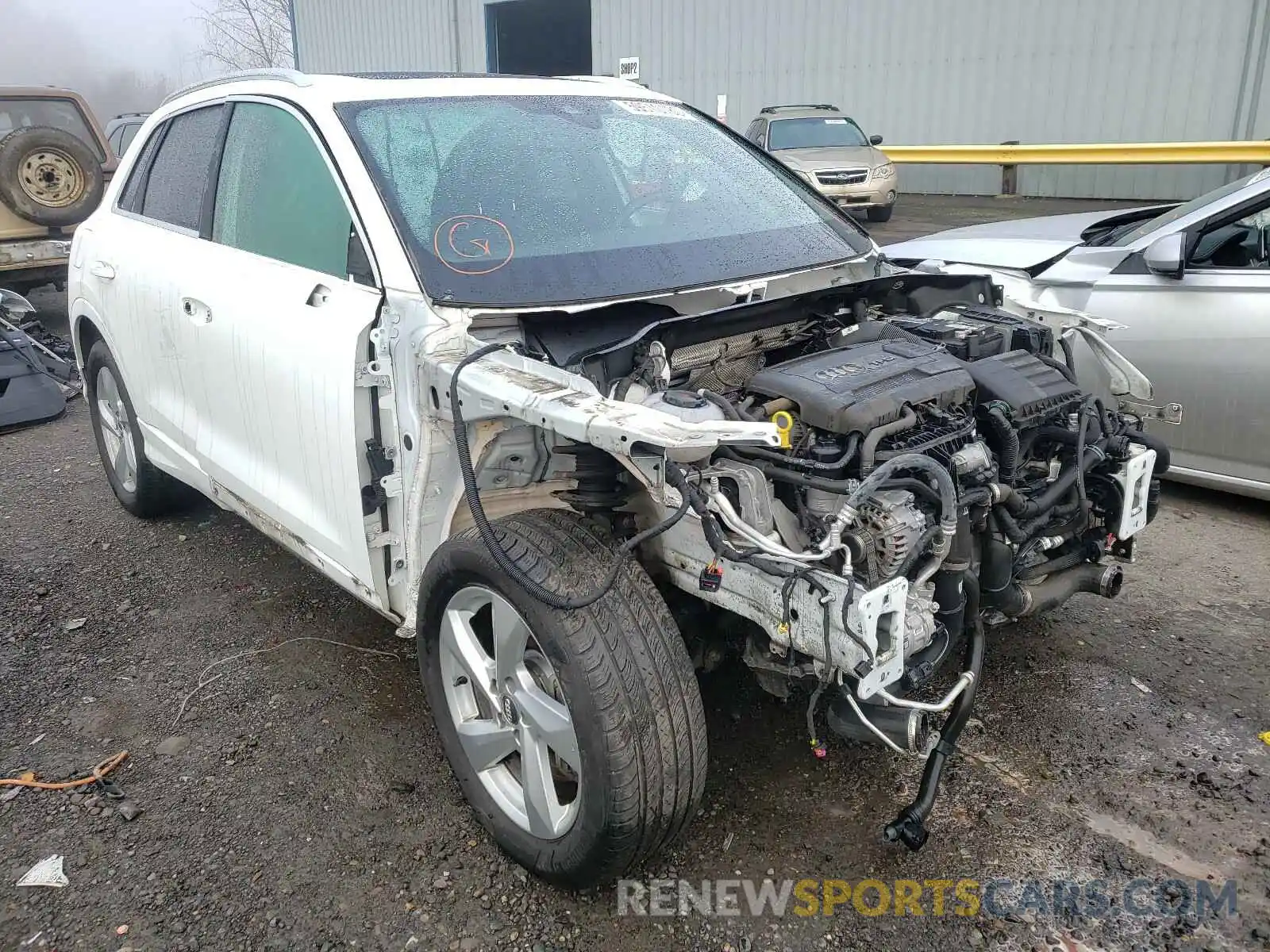 1 Photograph of a damaged car WA1AECF37K1078260 AUDI Q3 2019