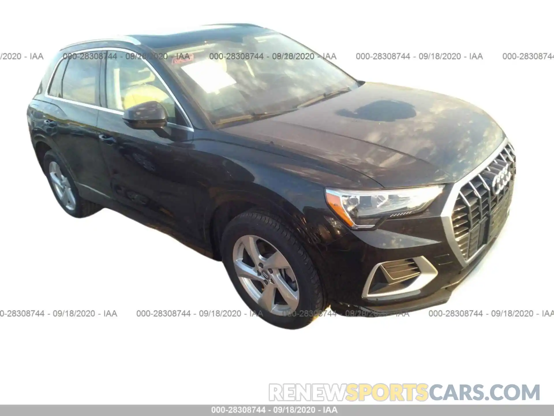 1 Photograph of a damaged car WA1AECF38K1075397 AUDI Q3 2019