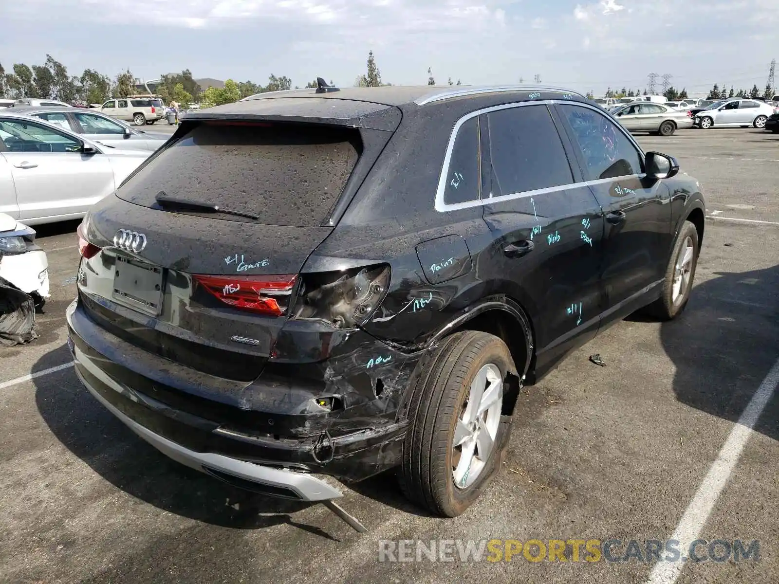 4 Фотография поврежденного автомобиля WA1AECF38K1080907 AUDI Q3 2019