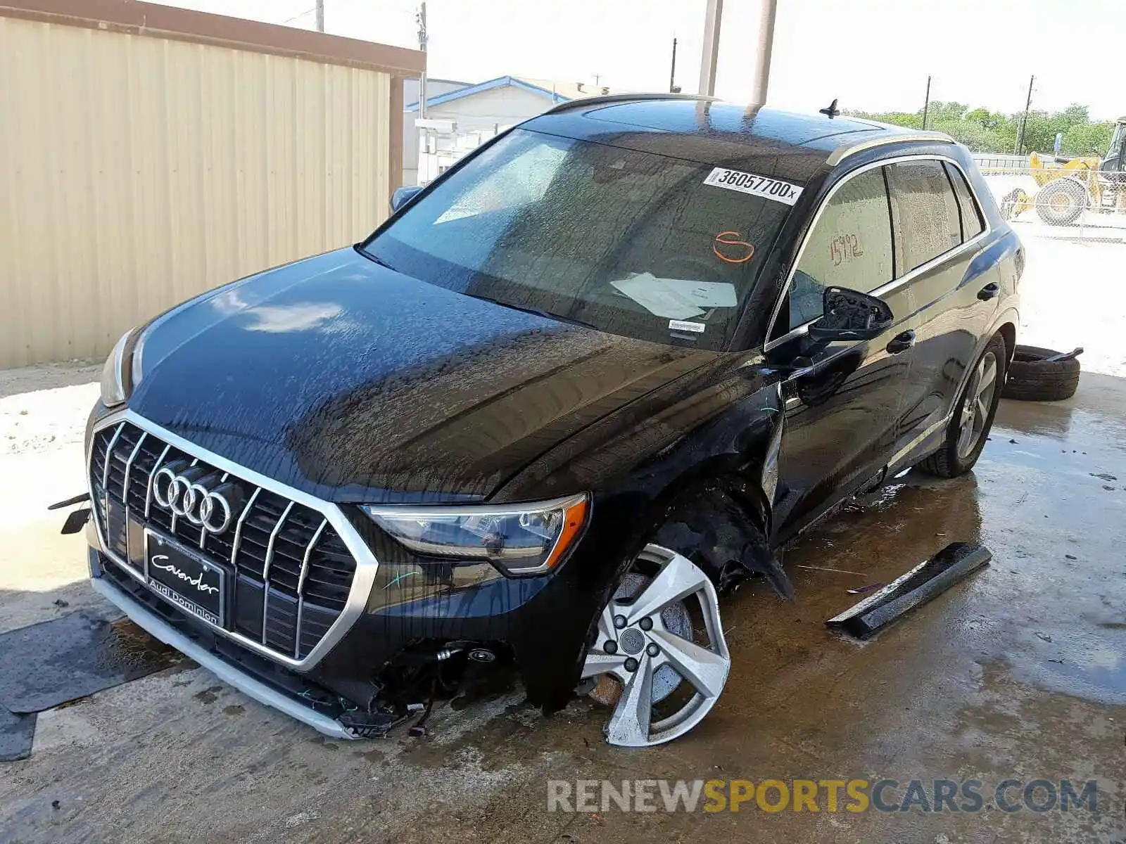 2 Photograph of a damaged car WA1AECF39K1077711 AUDI Q3 2019