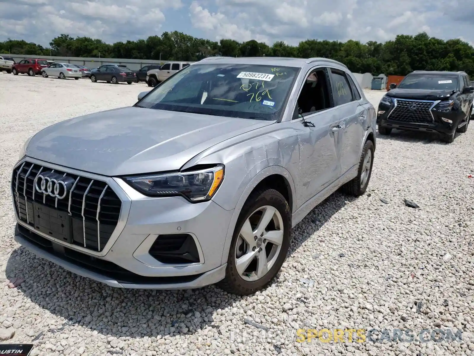 2 Photograph of a damaged car WA1AECF3XK1071769 AUDI Q3 2019