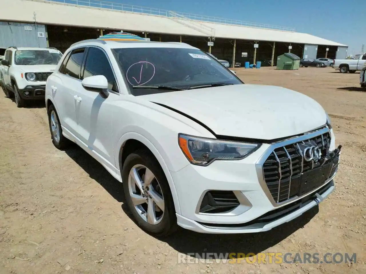 1 Photograph of a damaged car WA1AECF3XK1078334 AUDI Q3 2019