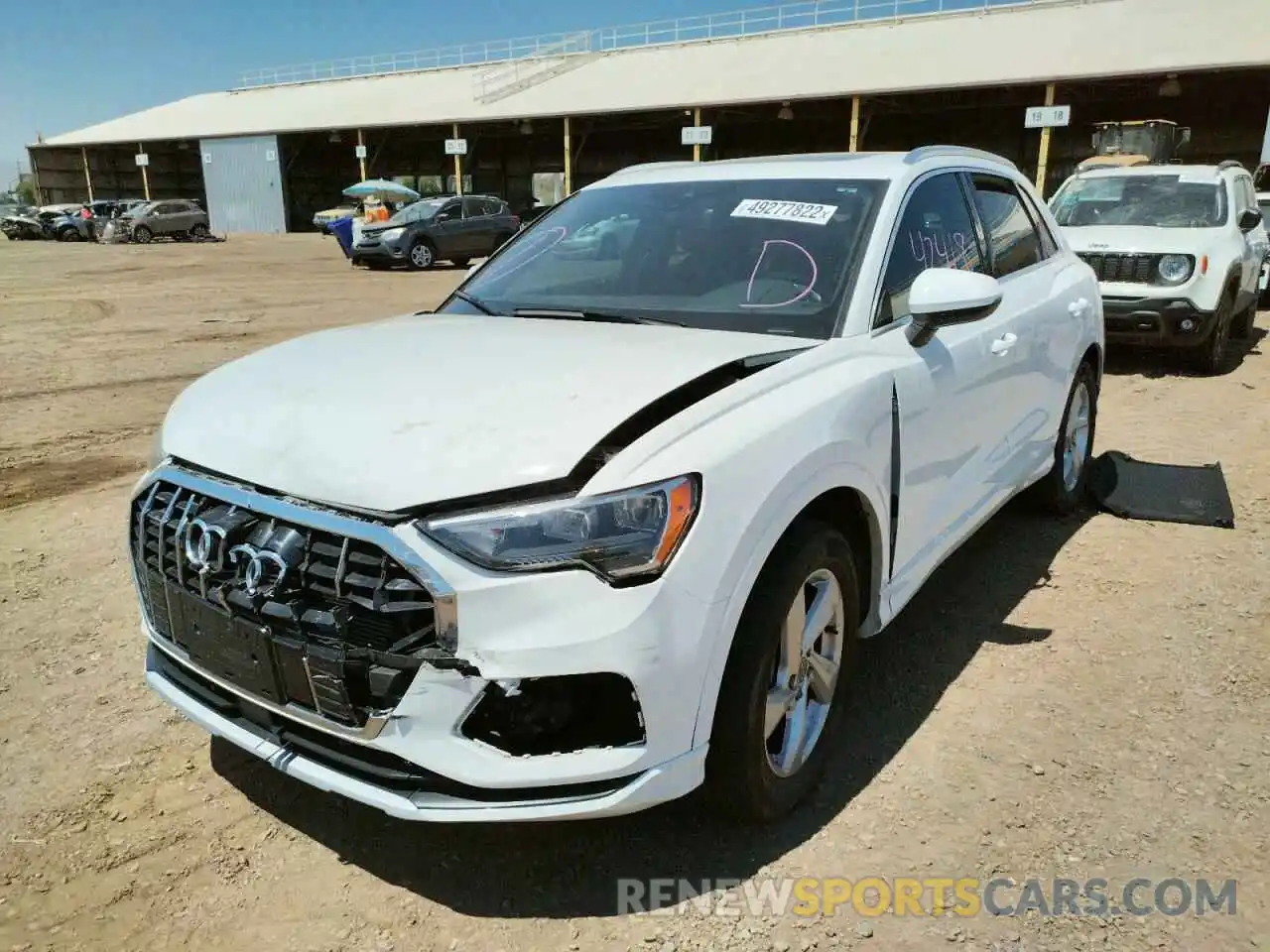 2 Photograph of a damaged car WA1AECF3XK1078334 AUDI Q3 2019