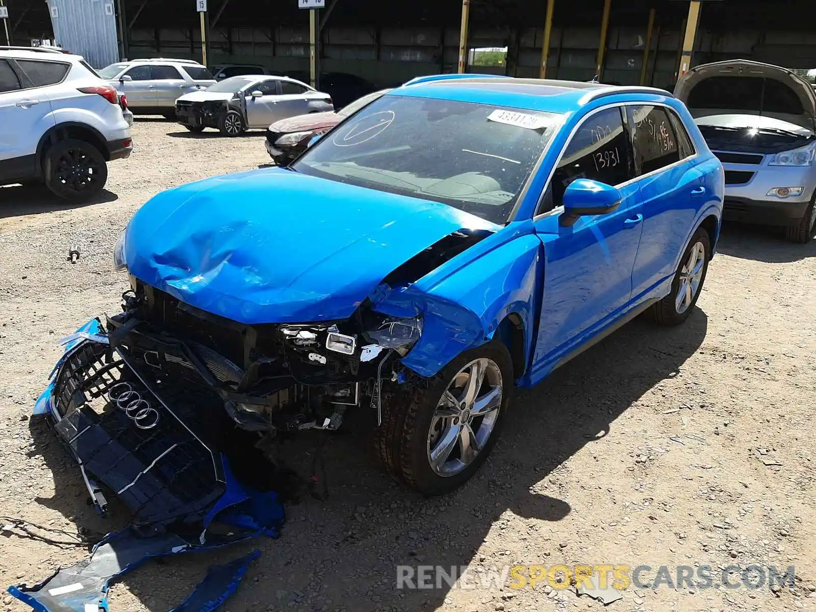 2 Photograph of a damaged car WA1EECF32K1064638 AUDI Q3 2019