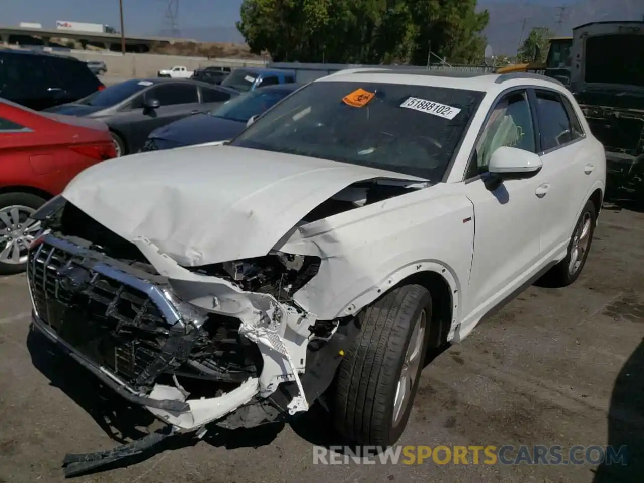 2 Photograph of a damaged car WA1EECF33K1069606 AUDI Q3 2019