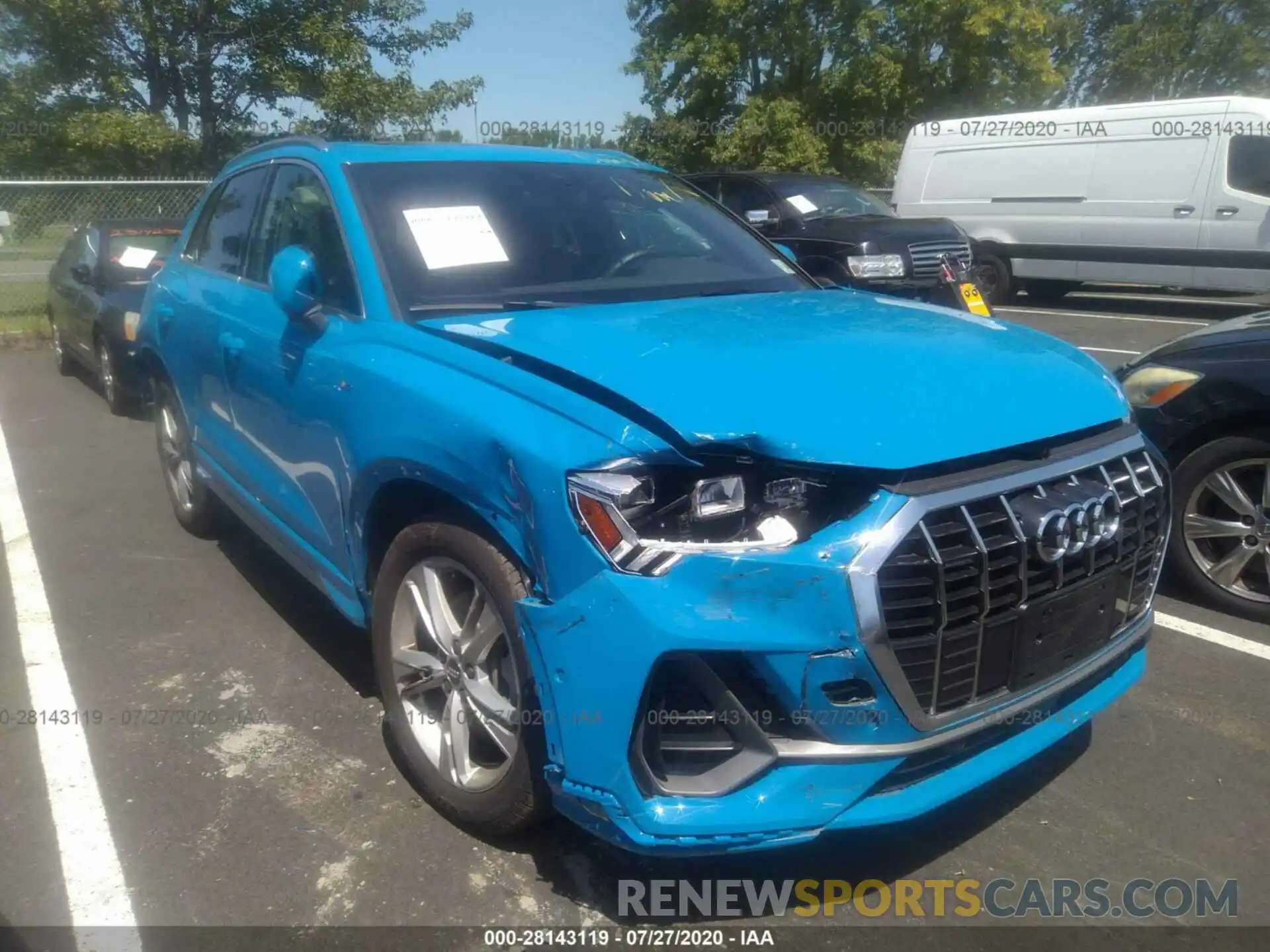 1 Фотография поврежденного автомобиля WA1FECF36K1066817 AUDI Q3 2019