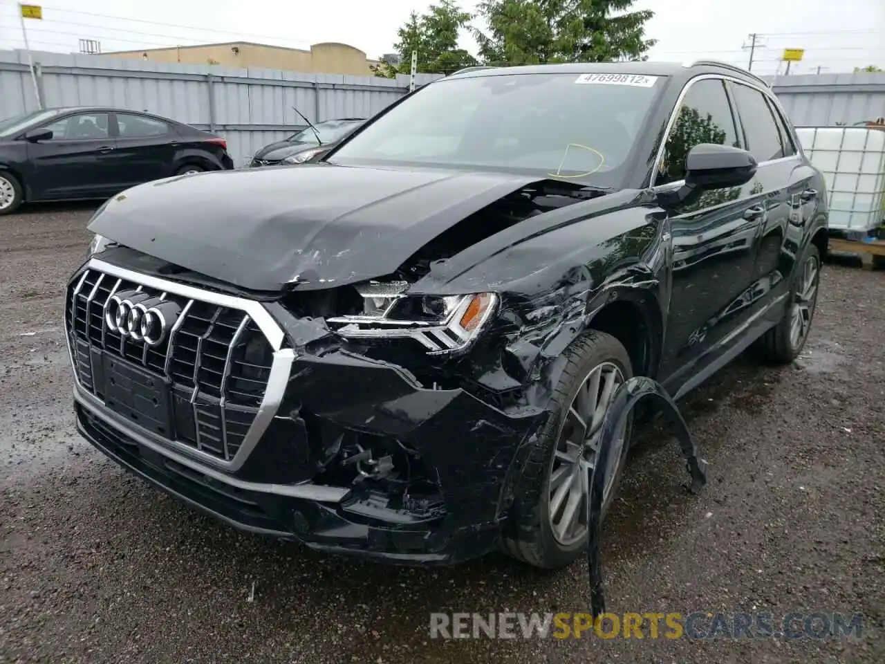 2 Фотография поврежденного автомобиля WA1FECF3XK1066934 AUDI Q3 2019