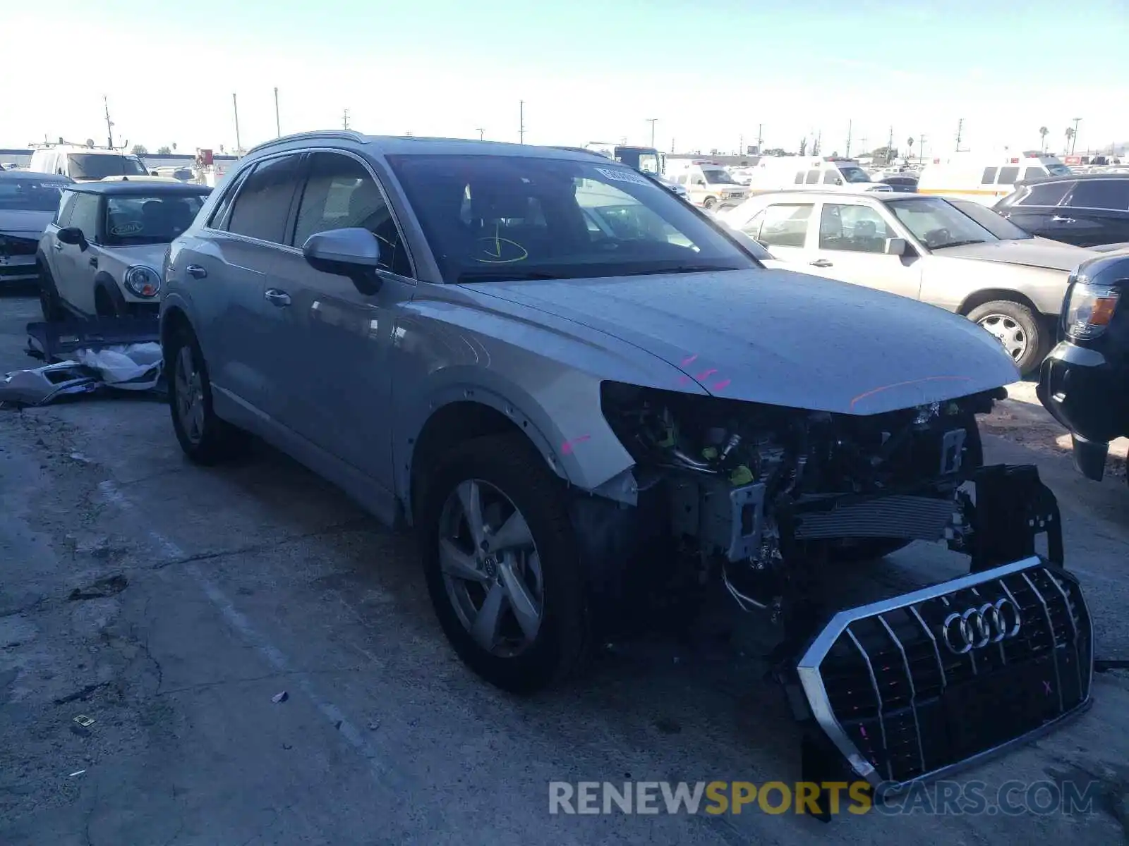 1 Photograph of a damaged car WA1AECF30L1003983 AUDI Q3 2020