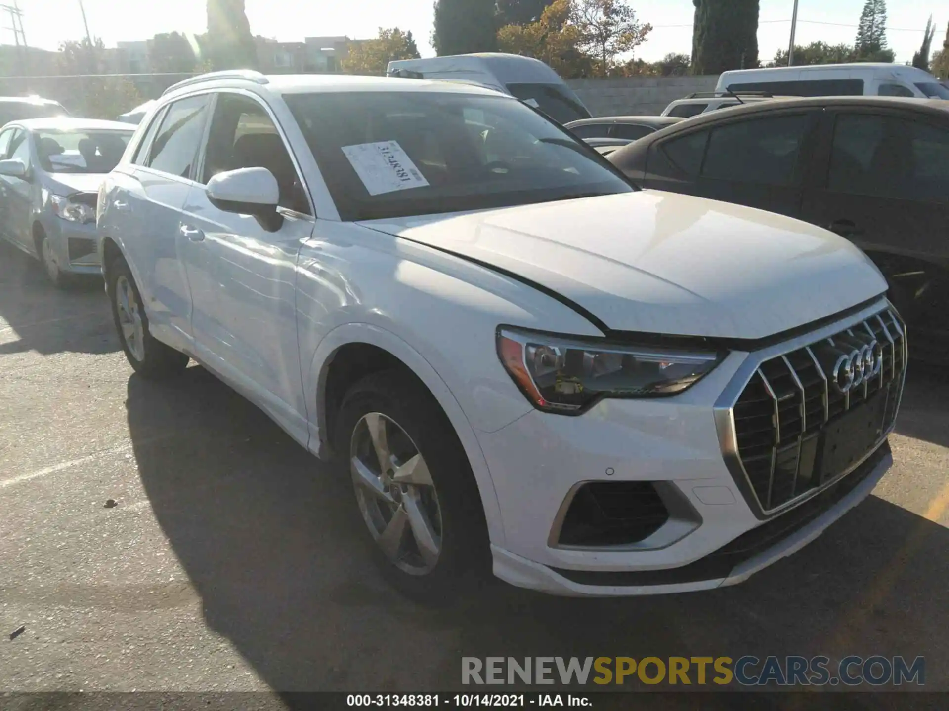 1 Photograph of a damaged car WA1AECF30L1011100 AUDI Q3 2020