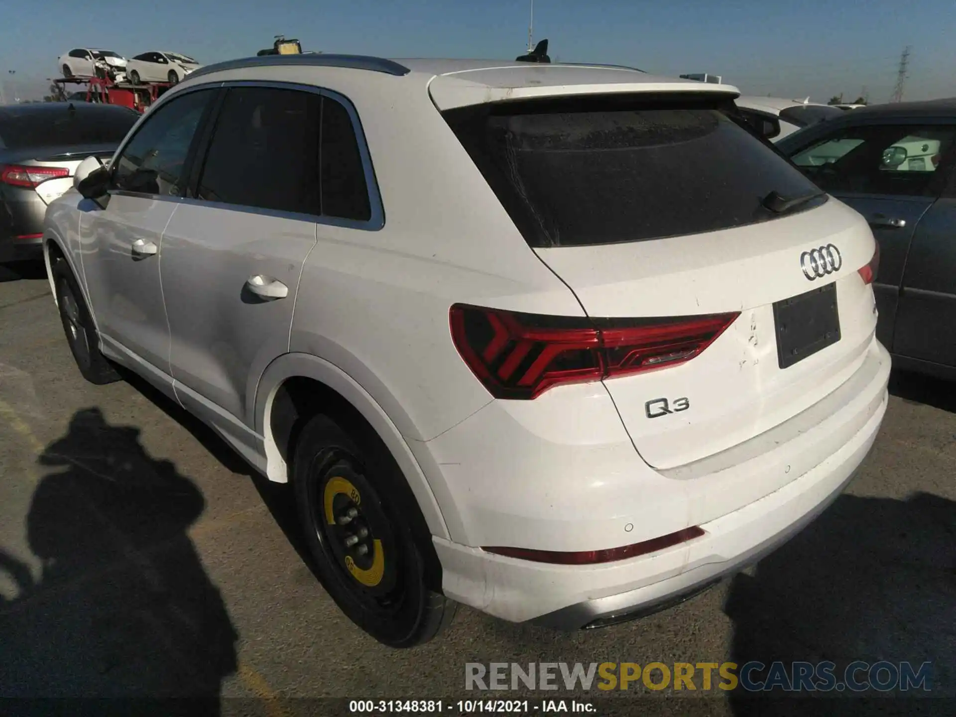 3 Фотография поврежденного автомобиля WA1AECF30L1011100 AUDI Q3 2020