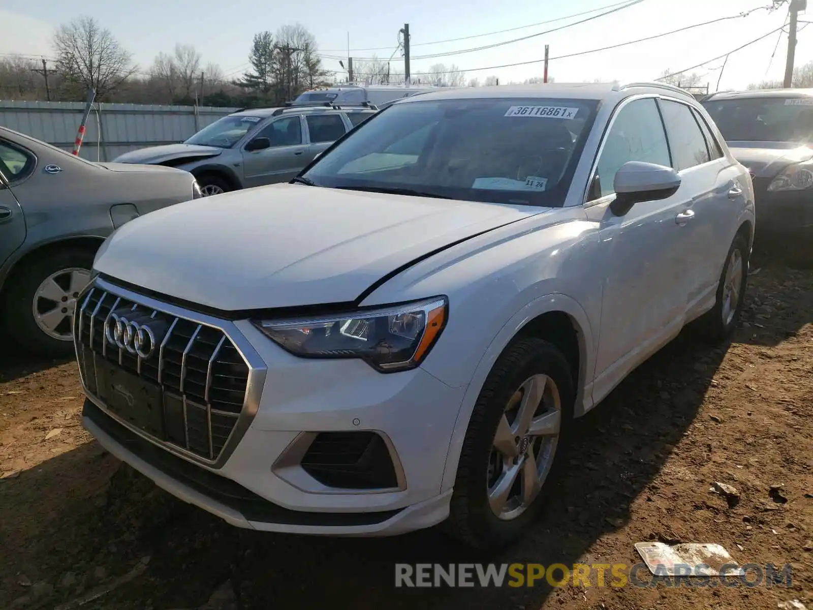 2 Photograph of a damaged car WA1AECF30L1015423 AUDI Q3 2020