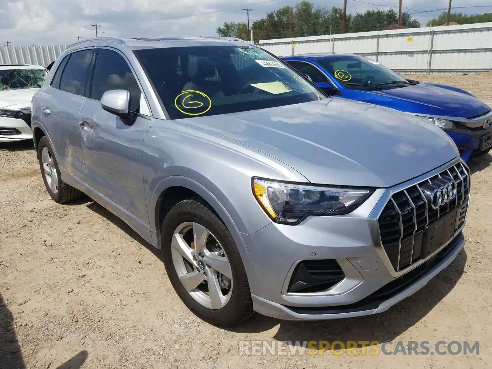 1 Photograph of a damaged car WA1AECF30L1016720 AUDI Q3 2020