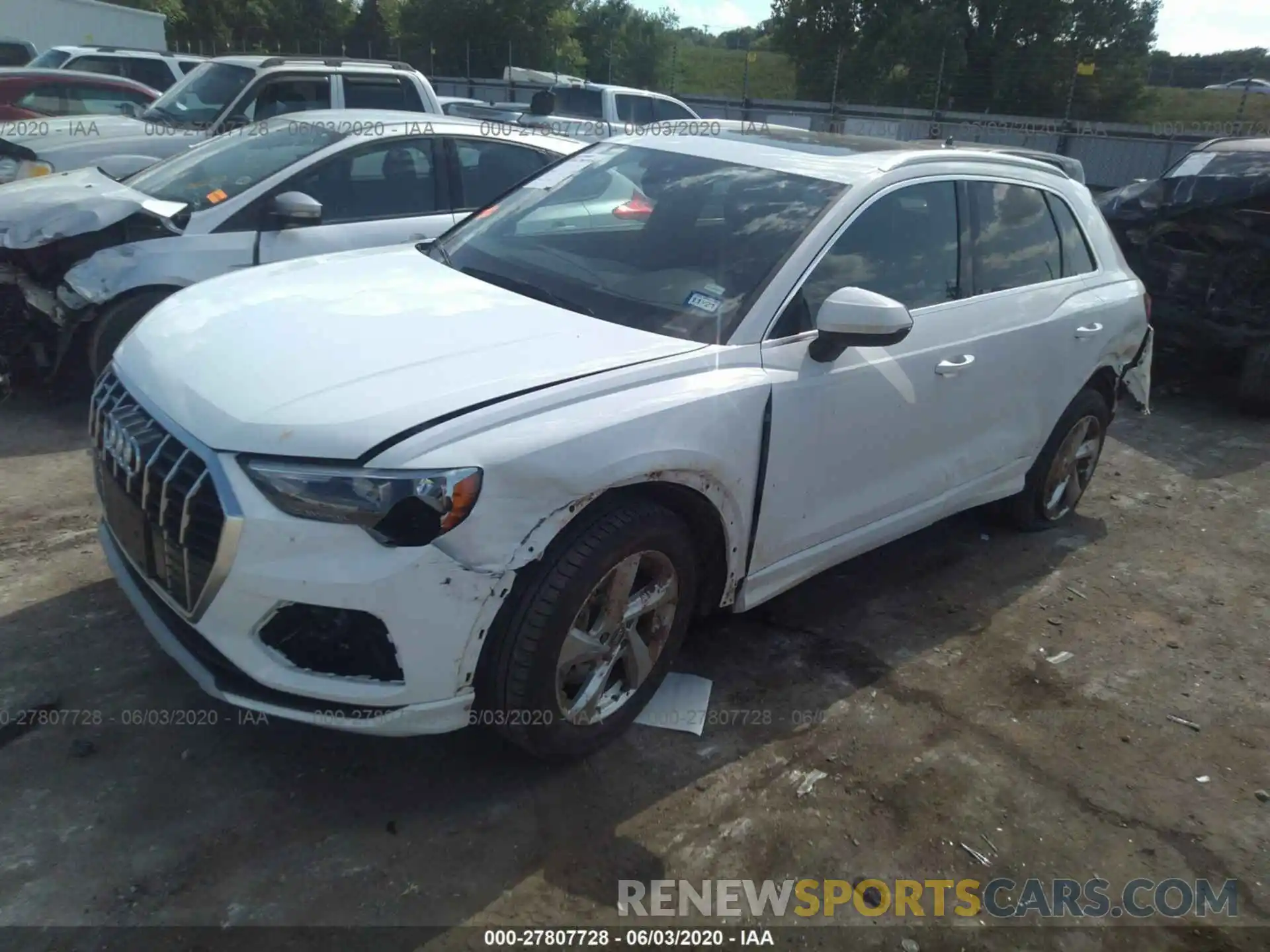 2 Photograph of a damaged car WA1AECF30L1030276 AUDI Q3 2020